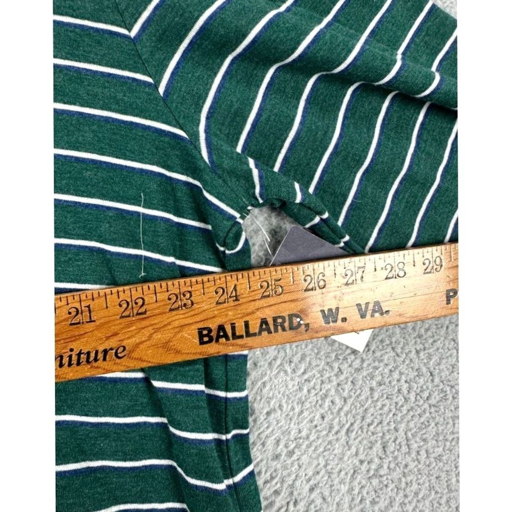 Vintage VINTAGE St Johns Bay Shirt Mens 2XL Green White Balanced Striped Henley Long Sleeve NEW Size US XXL / EU 58 / 5 - 6 Thumbnail