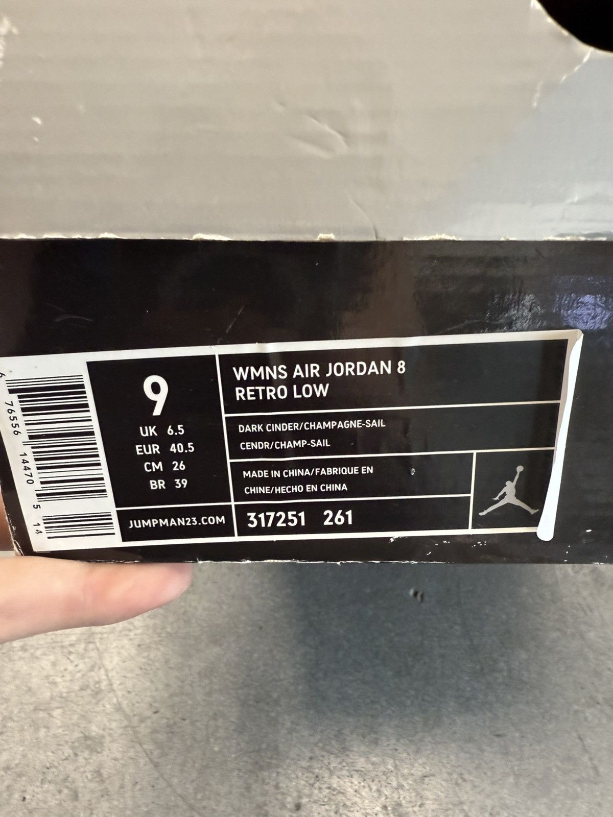 Jordan Brand 2007 Jordan 8 Retro Low Dark Cinder Size US 9 / IT 39 - 11 Thumbnail