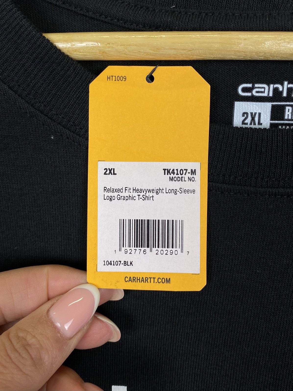 Carhartt NWT Carhartt Relax Fit Heavyweight Long-Sleeve T-Shirt Black Size US XXL / EU 58 / 5 - 4 Thumbnail