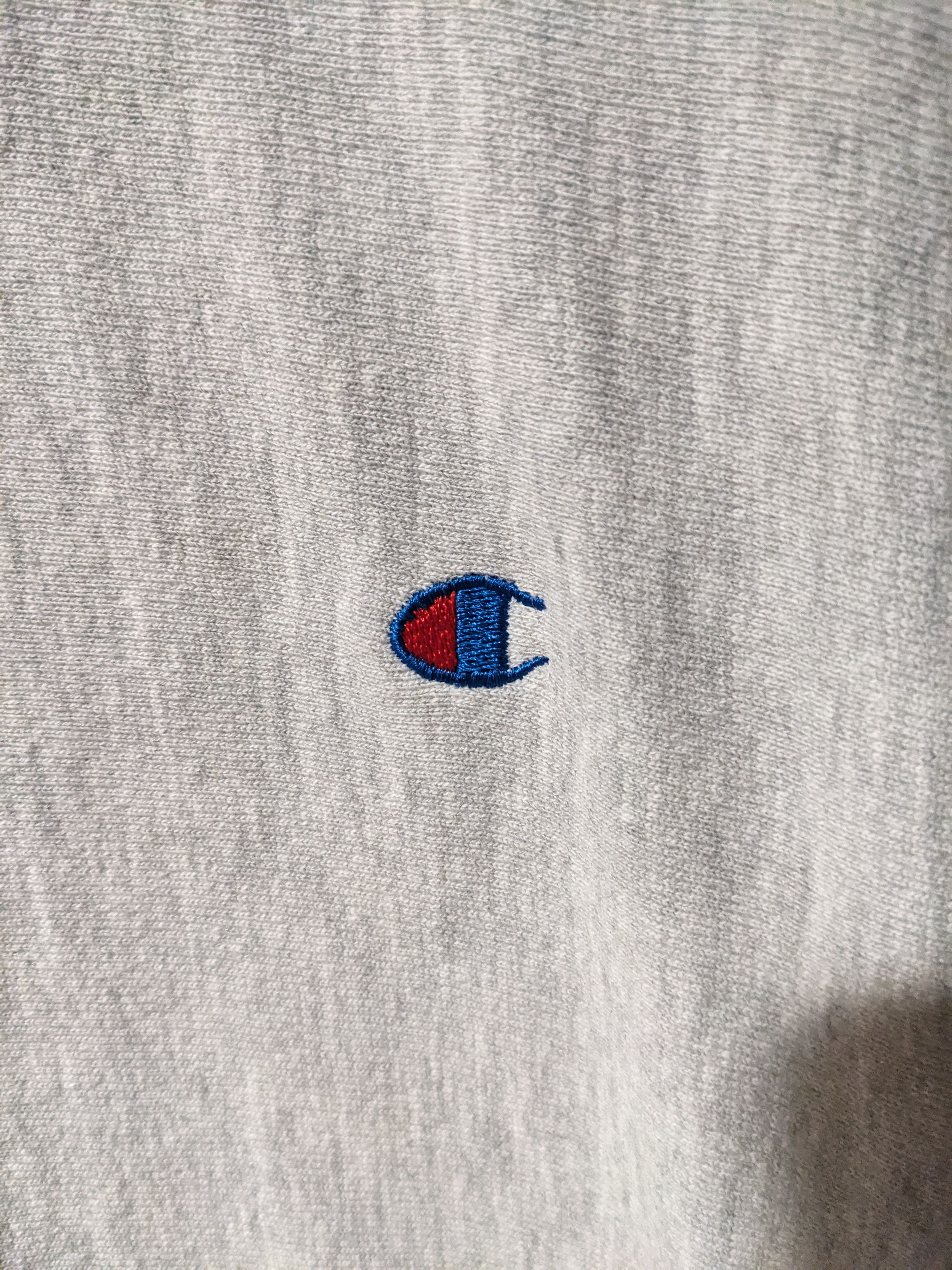 Champion × Vintage Vintage 90s Champion Reverse Weave Blank Sweatshirt Size US XL / EU 56 / 4 - 2 Thumbnail