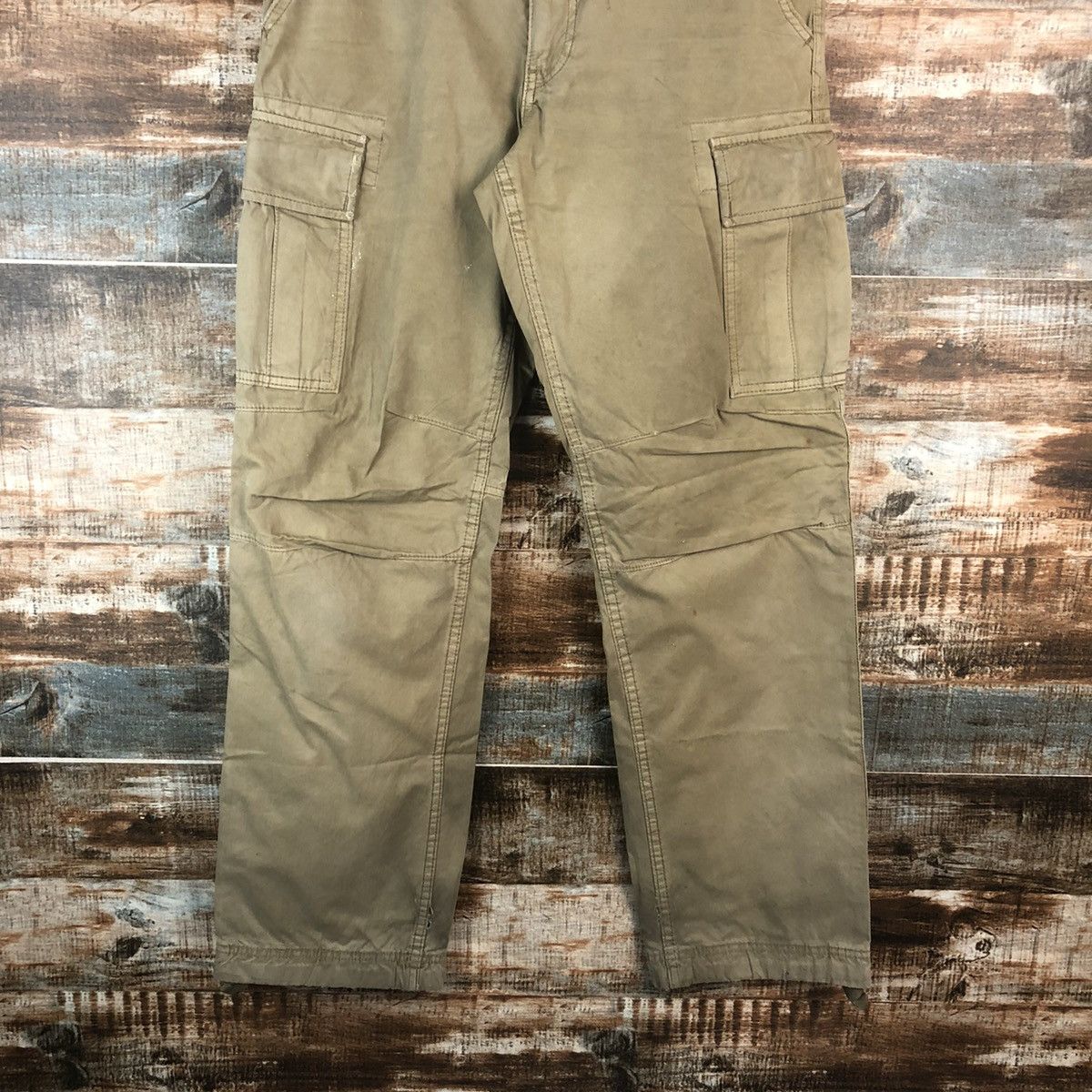 DLL Uniqlo utility Brown Cargo Multipocket Pants #C218
