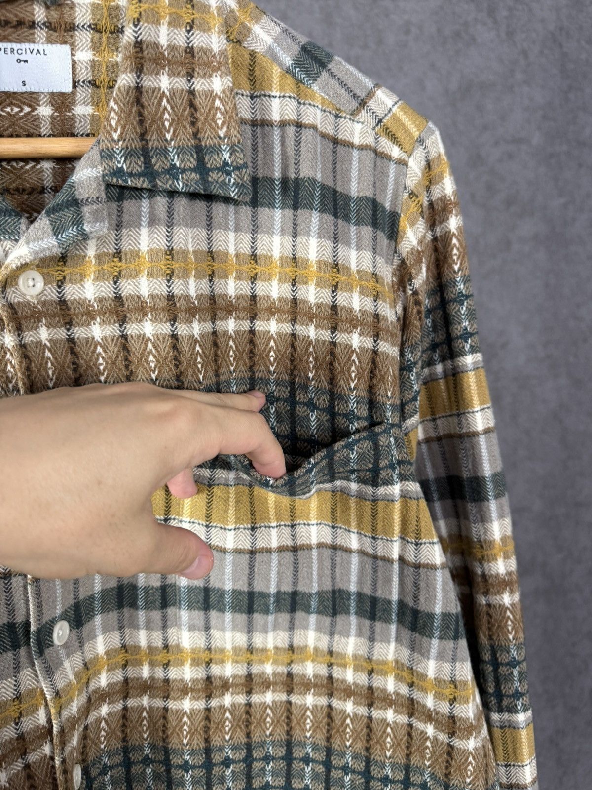 Percival Percival designer flannel shirt Size US S / EU 44-46 / 1 - 4 Thumbnail