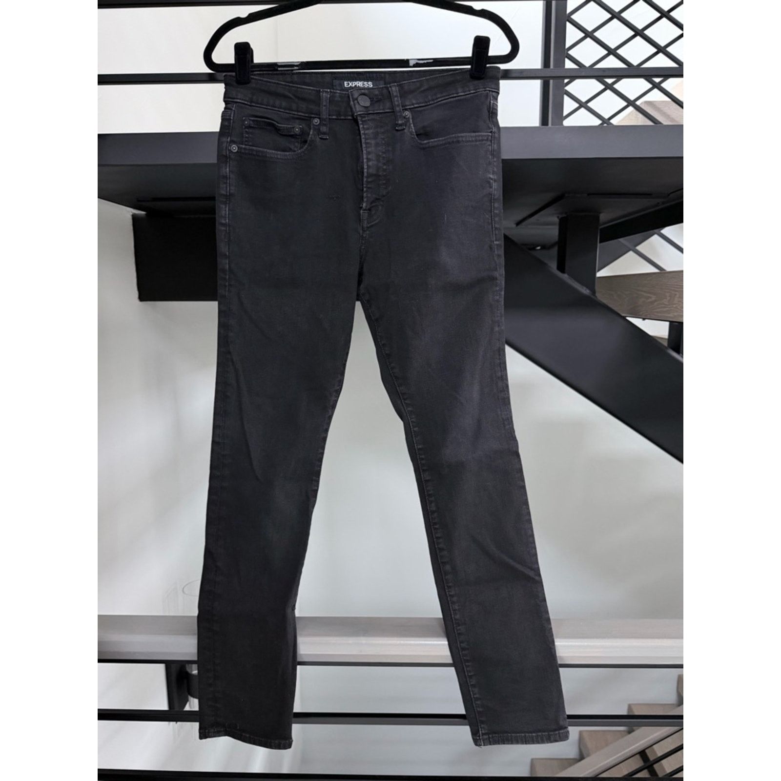 Express Express Men’s Black Skinny Hyper Stretch Jeans size 30*30 Size US 30 / EU 46 - 1 Thumbnail