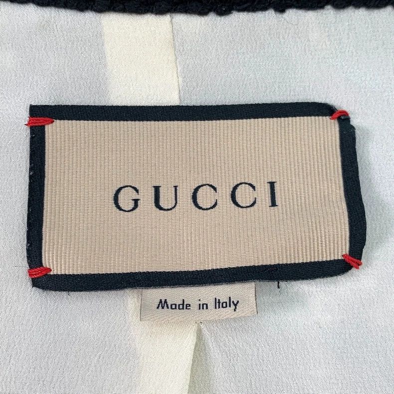 Gucci Gucci Suze 36 Color-blocked tassel plaid tweed wool cardi Size US XS / EU 42 / 0 - 5 Thumbnail
