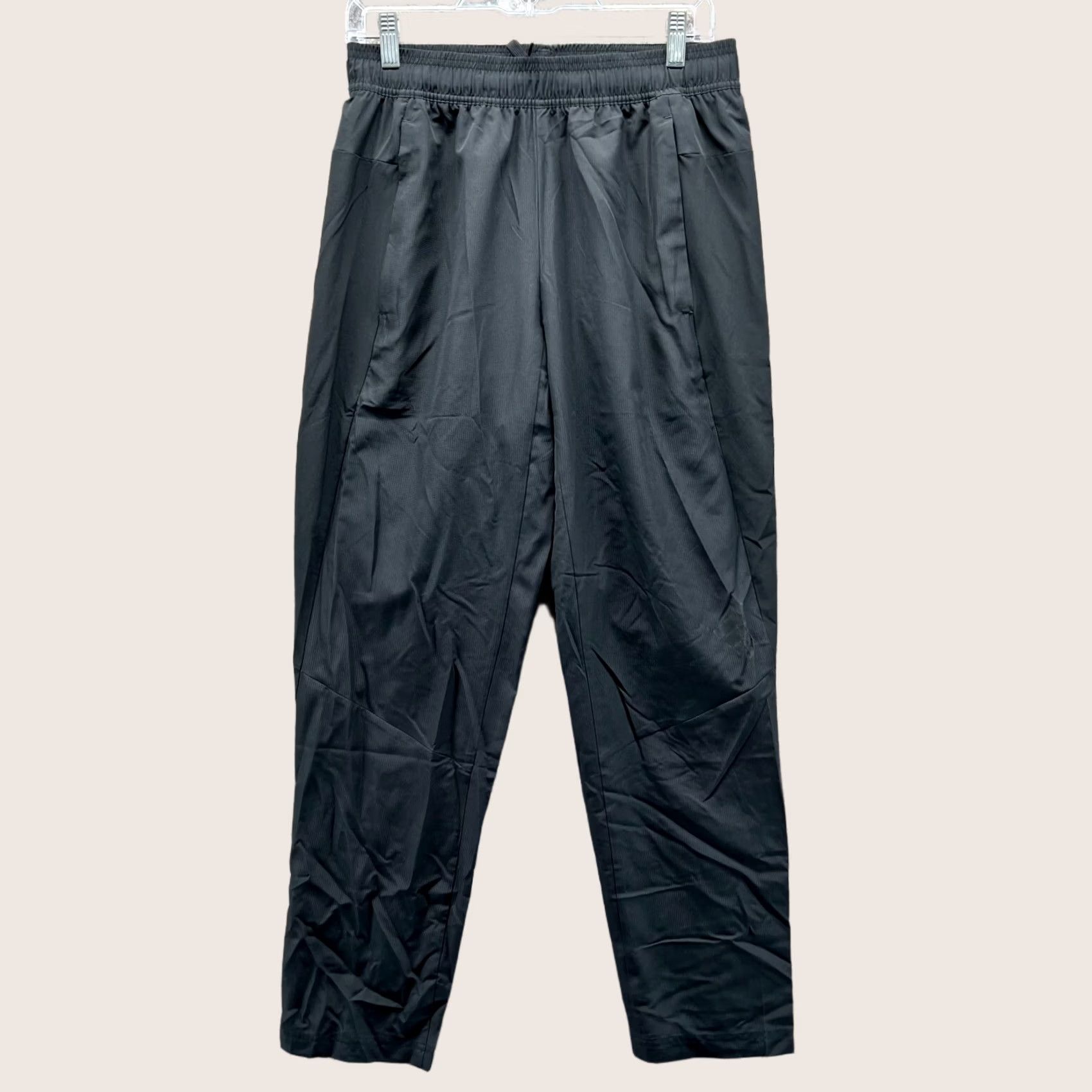 Adidas Adidas Sweatpants Men M Black Polyester Gym Trefoil Straight Vtg Originals Size US 31 - 1 Thumbnail