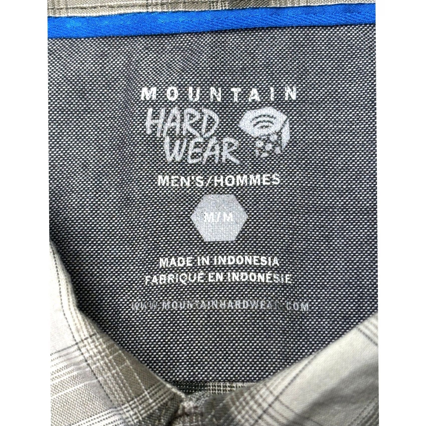 Mountain Hardwear Mountain Hardwear Mens Plaid Long Sleeve Button Down Shirt Grey Black White M Size US M / EU 48-50 / 2 - 4 Thumbnail