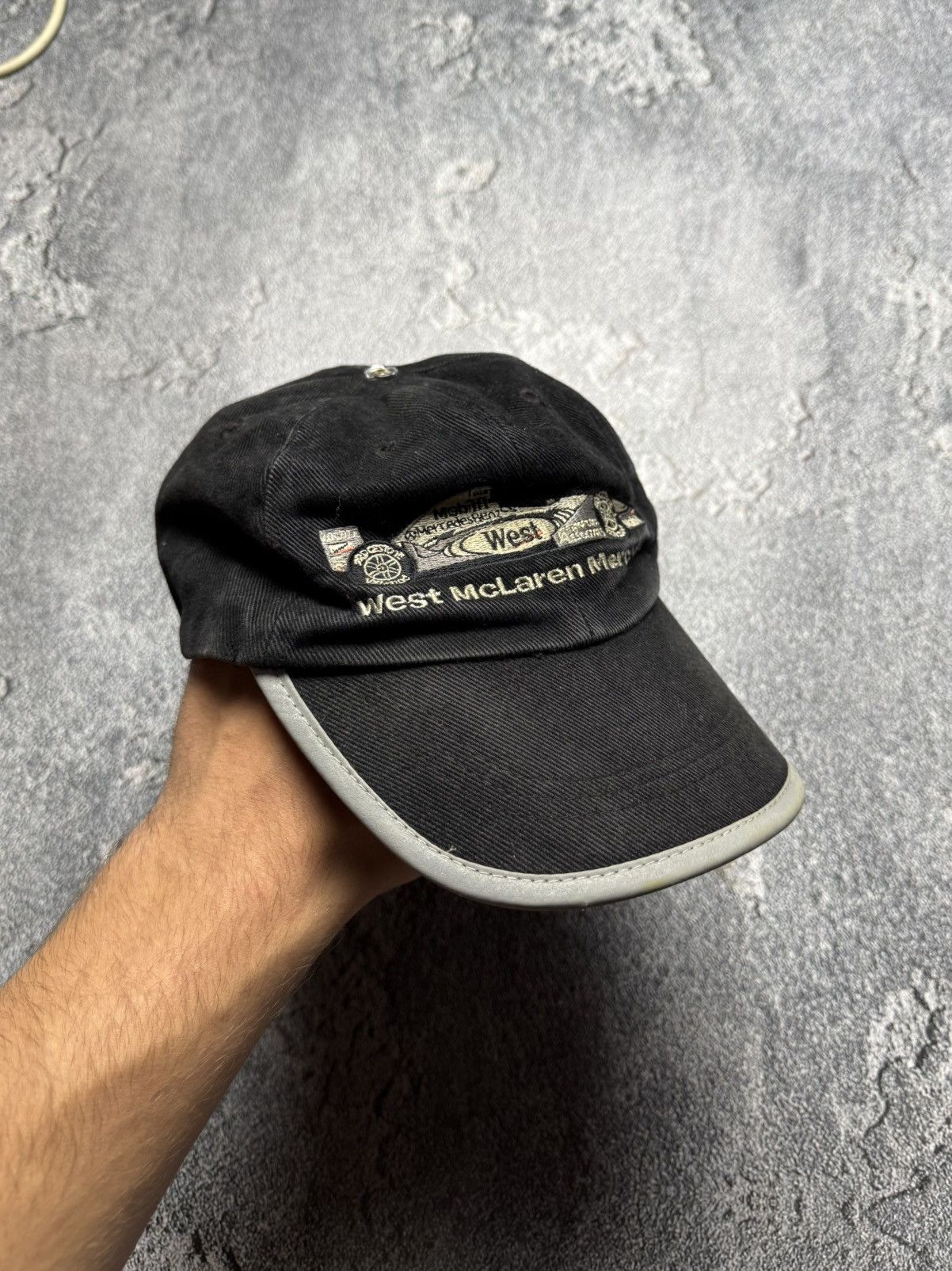 Other VNTG West McLaren Mercedes Formula 1 Reflective Edge Cap Size ONE SIZE - 1 Thumbnail