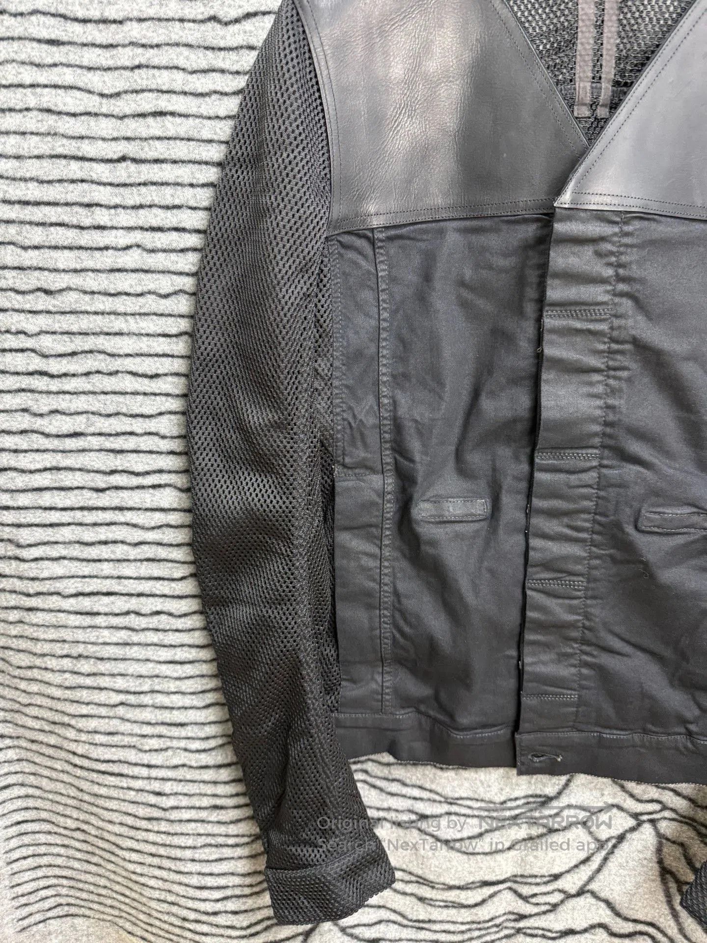 Rick Owens Rick Owens Mesh Leather Panel Jacket M. Size US M / EU 48-50 / 2 - 3 Thumbnail