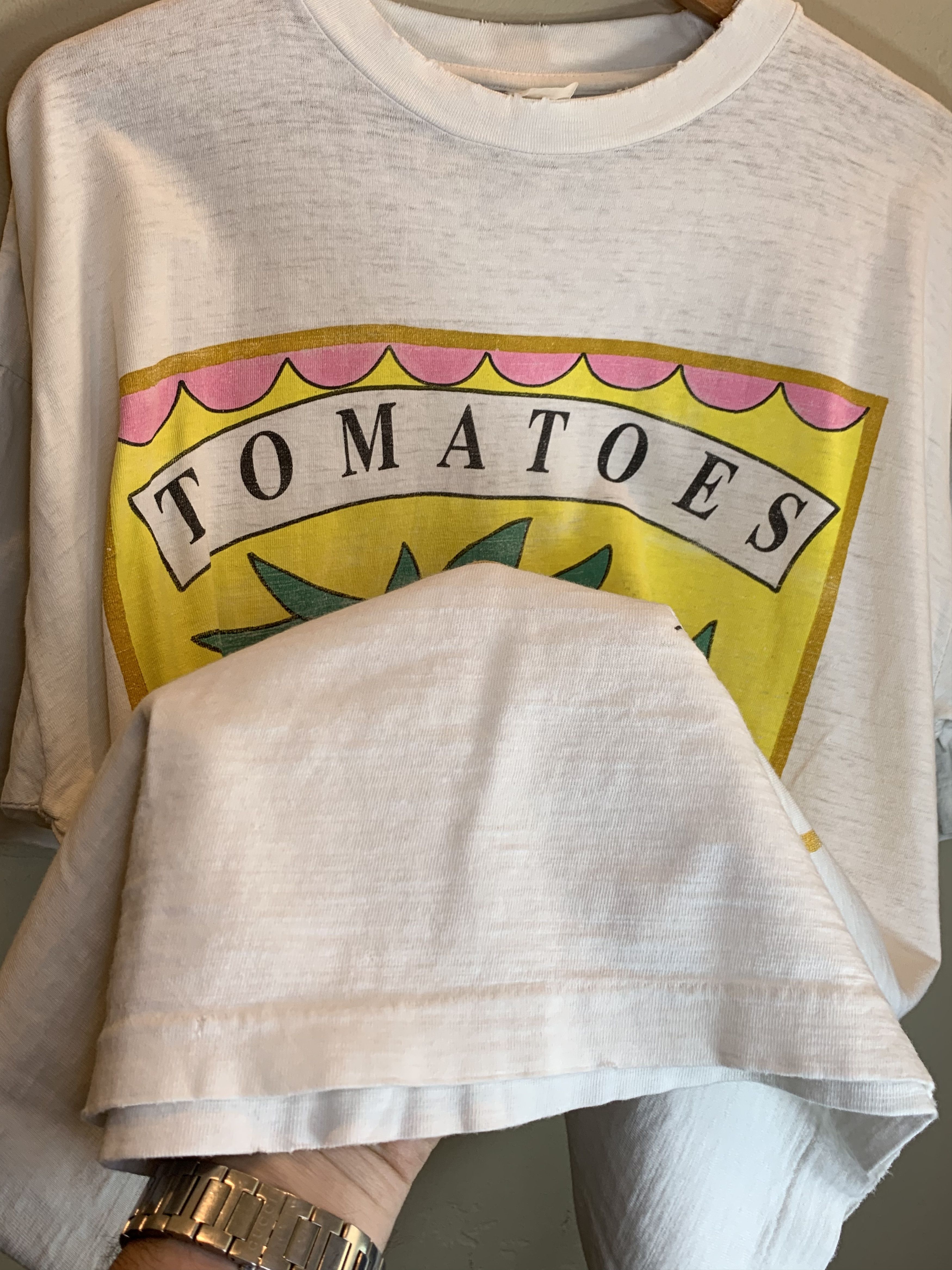 Vintage *RARE* Vintage Tomatoes All Natural Single Stitch Art Shirt Size US XL / EU 56 / 4 - 5 Thumbnail