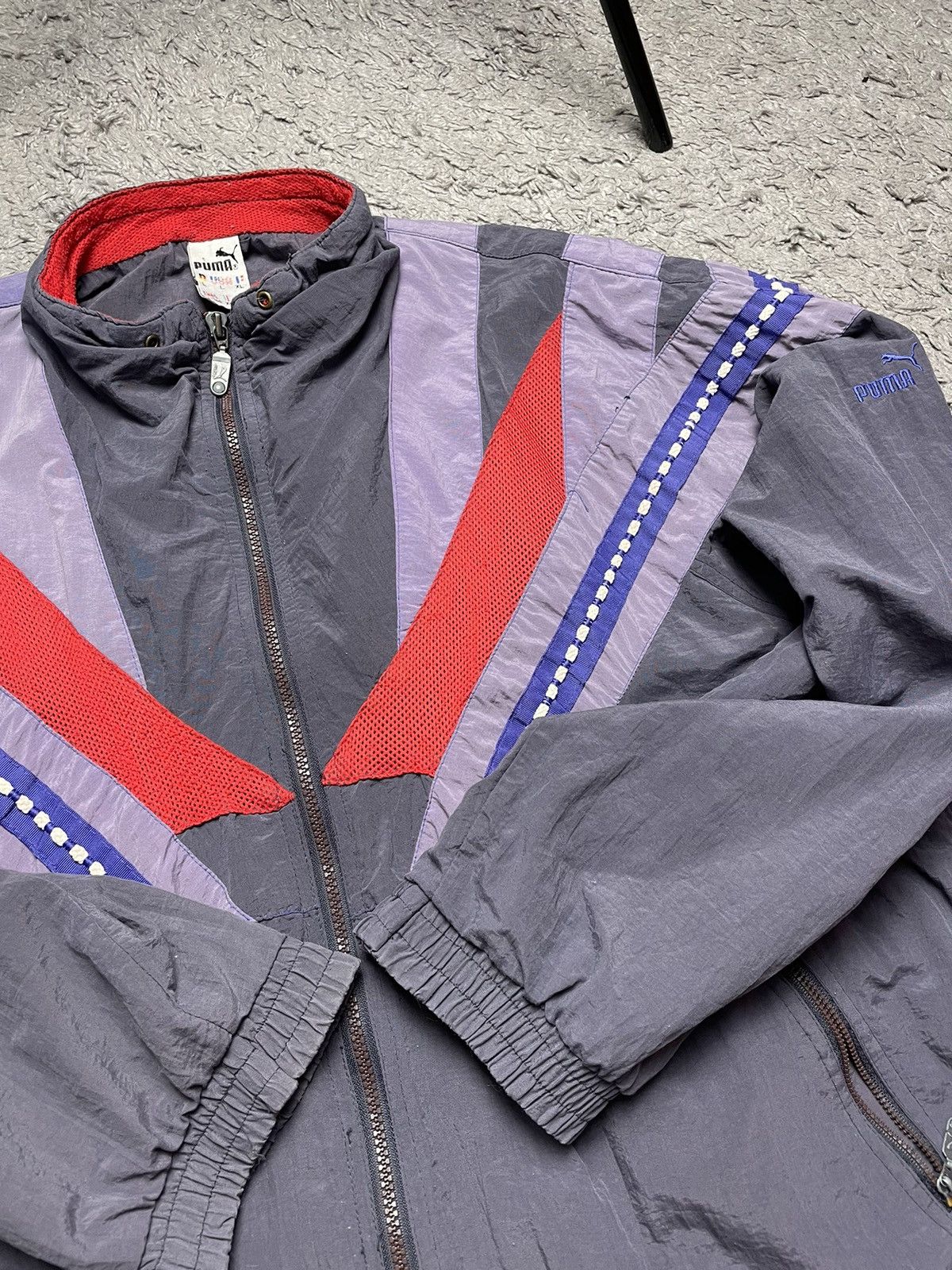 Puma Vintage Puma Retro style Nylon Track Jacket Size L Size US L / EU 52-54 / 3 - 2 Thumbnail
