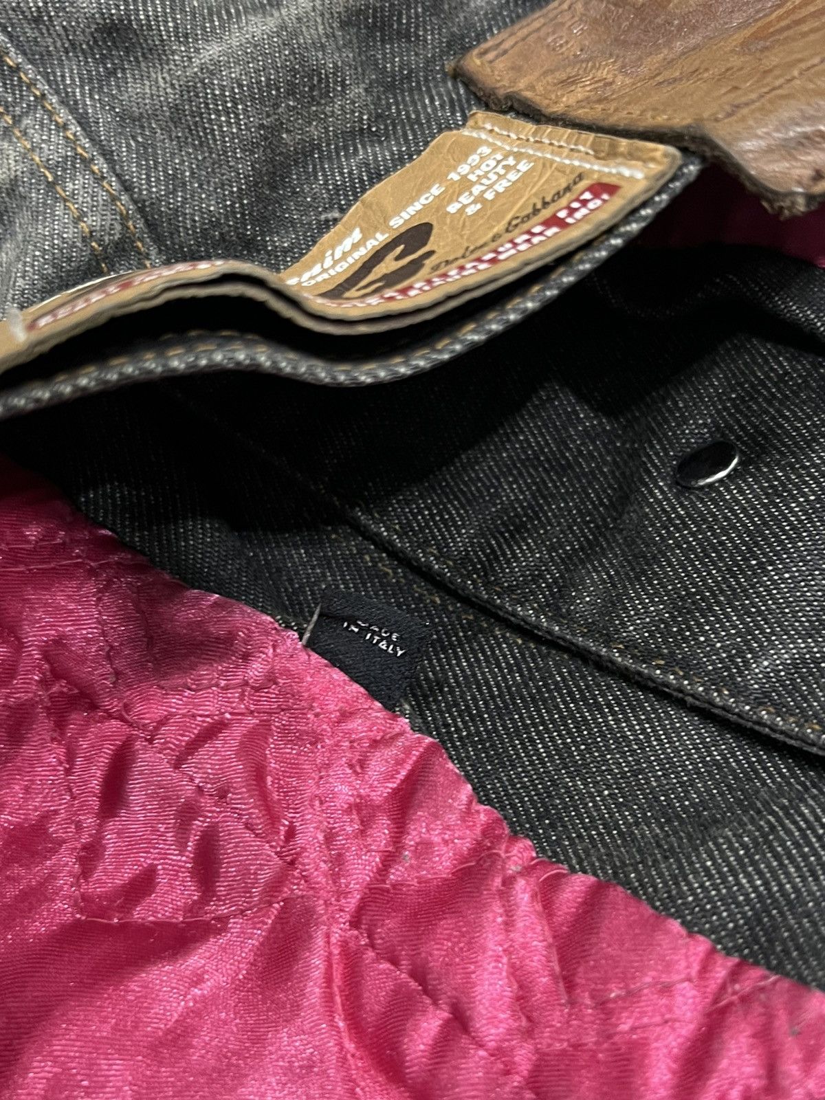 Dolce & Gabbana Dolce & Gabbana AW2003 Archive Tags Grey Raw Denim Jacket Size S / US 4 / IT 40 - 13 Thumbnail