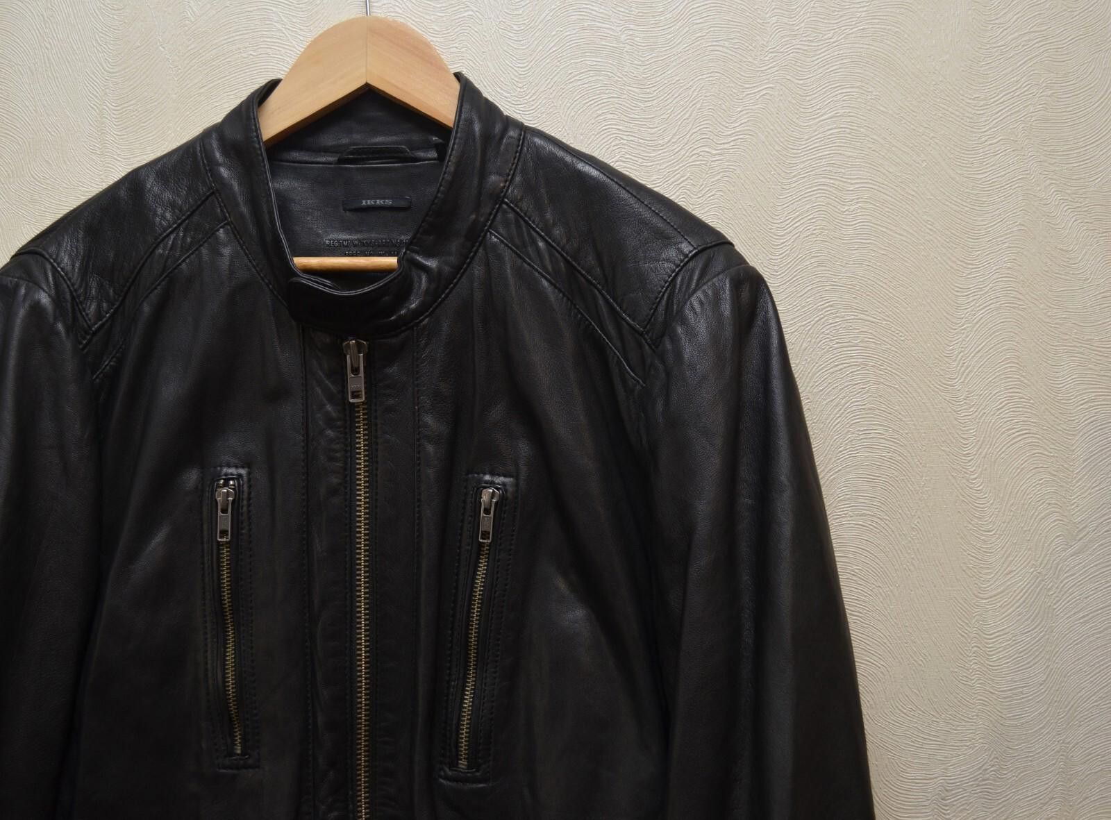 IKKS IKKS Lamb Leather Black Jacket RARE Size XL P2P 23'2" Size US XL / EU 56 / 4 - 4 Thumbnail
