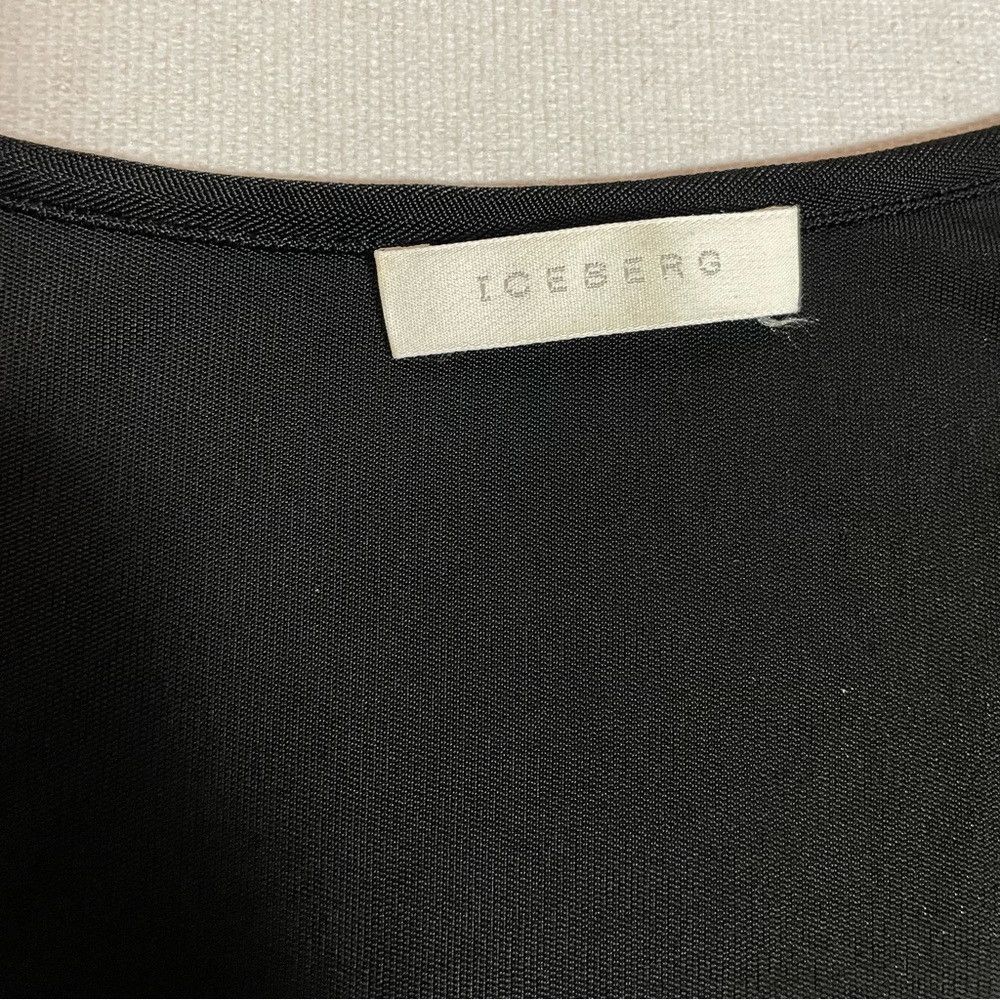 Iceberg Iceberg Black Cowl Neck Viscose Sleeveless Tank Top Made In Size L / US 10 / IT 46 - 6 Thumbnail