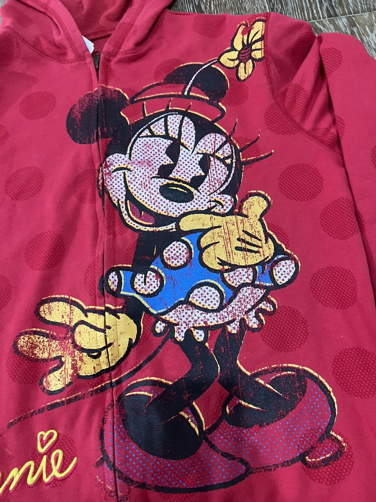 Disney Y2k disney Minnie mouse polka dot zip up hoodie Size XL / US 12-14 / IT 48-50 - 6 Thumbnail