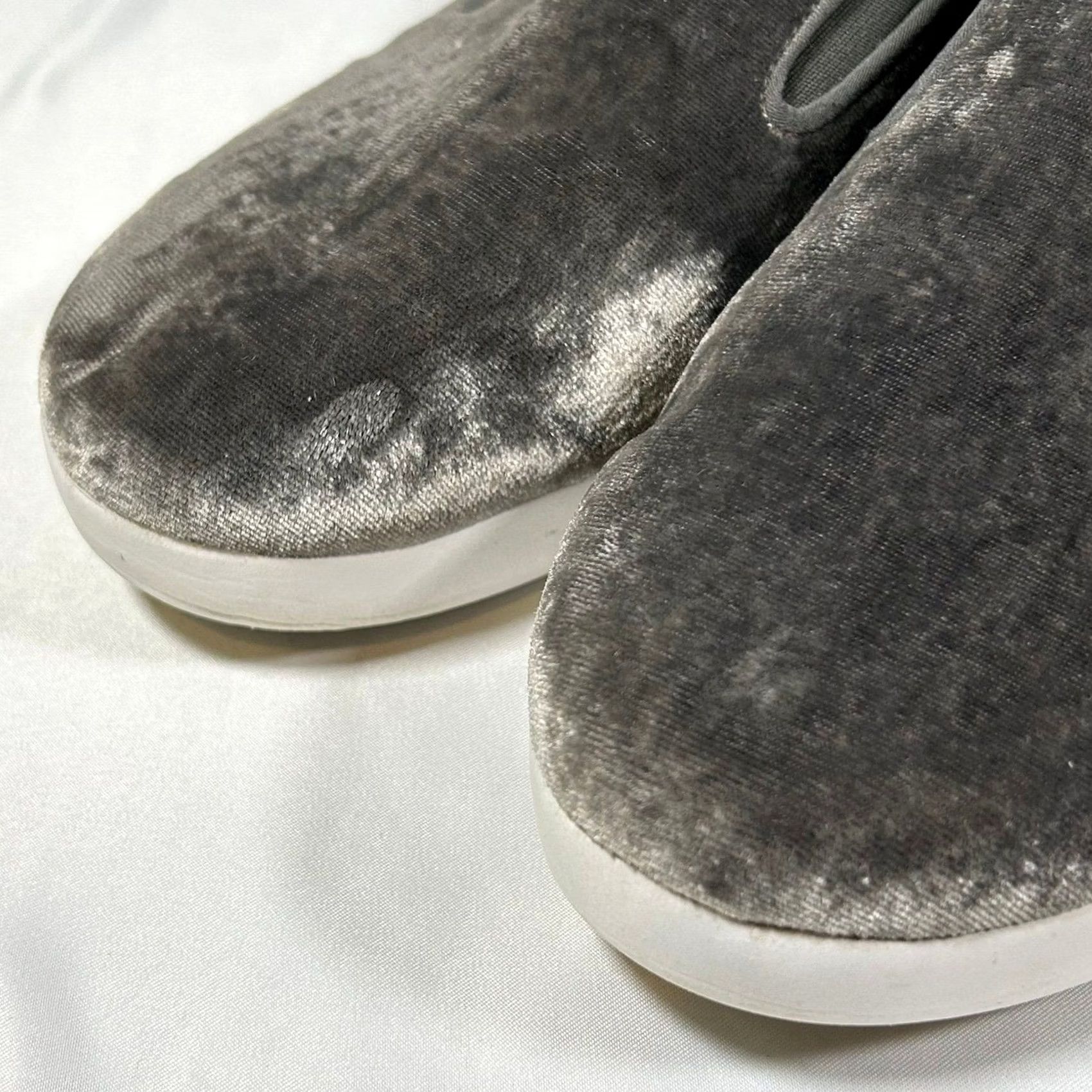 Vintage FitFlop Superskate Velvet Slip-On Platform Loafer Womens 6.5 Grey Size US 7 / IT 37 - 4 Thumbnail
