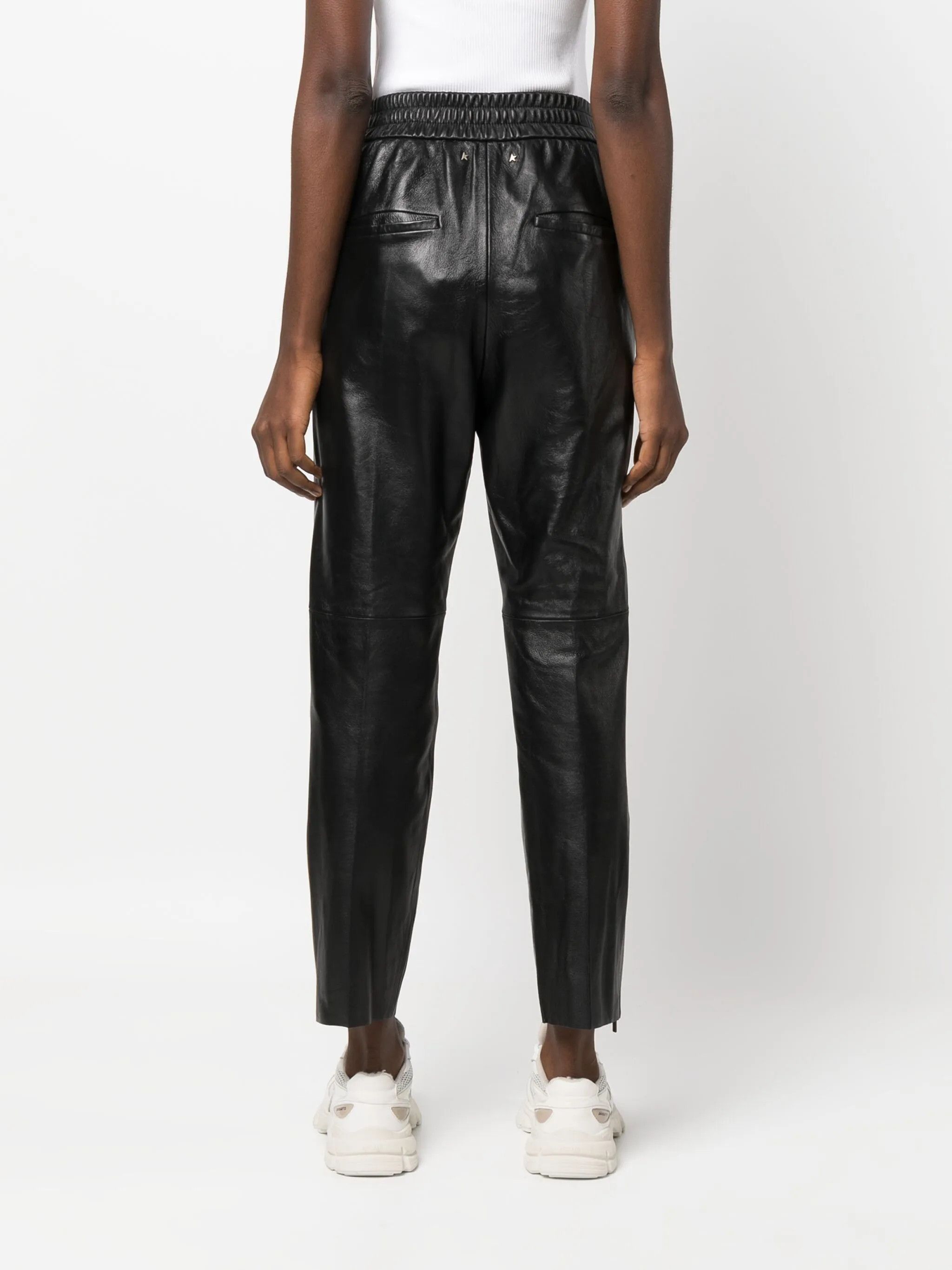 Golden Goose o1y0725 Leather Sweatpant in Black Size 30" / US 8 / IT 44 - 4 Thumbnail