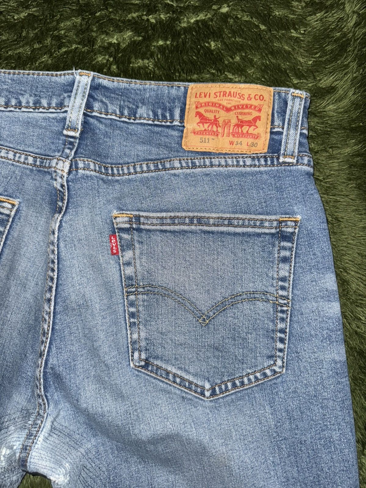 Levi's [W34/L30] Levi’s 511 Waterless Repair Denim Pants Size US 34 / EU 50 - 9 Thumbnail