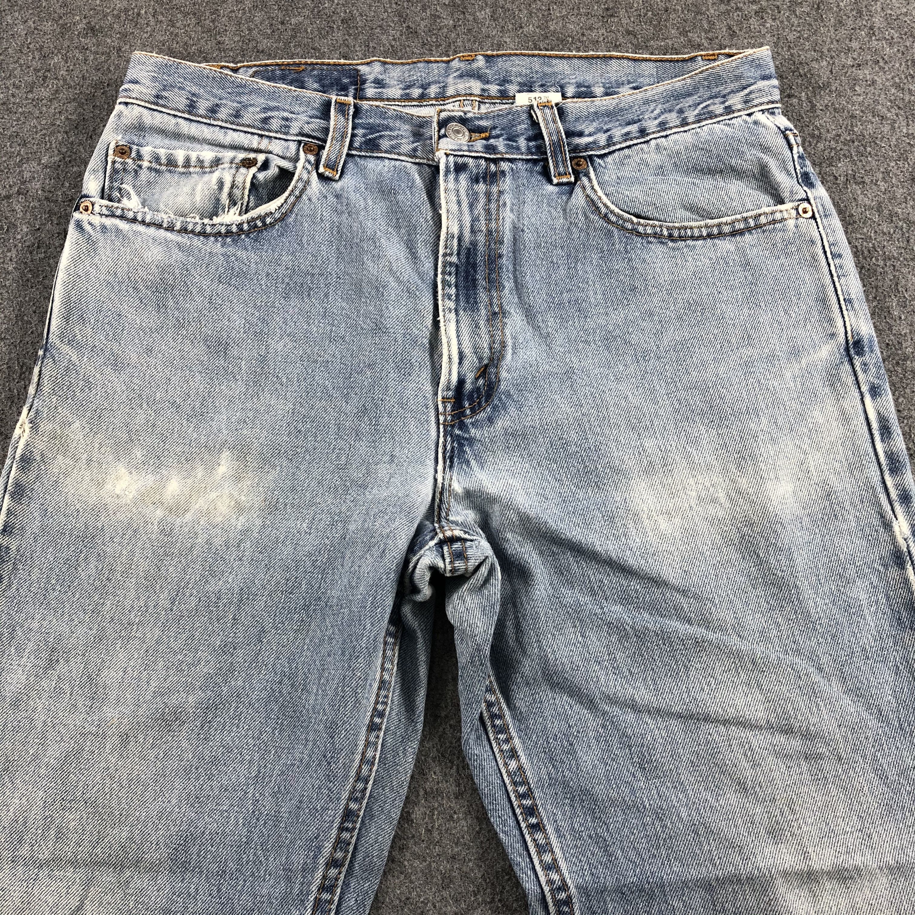 Levi's 90s Vintage Light Wash Levis 512 Jeans-J1665 Size US 34 / EU 50 - 3 Thumbnail