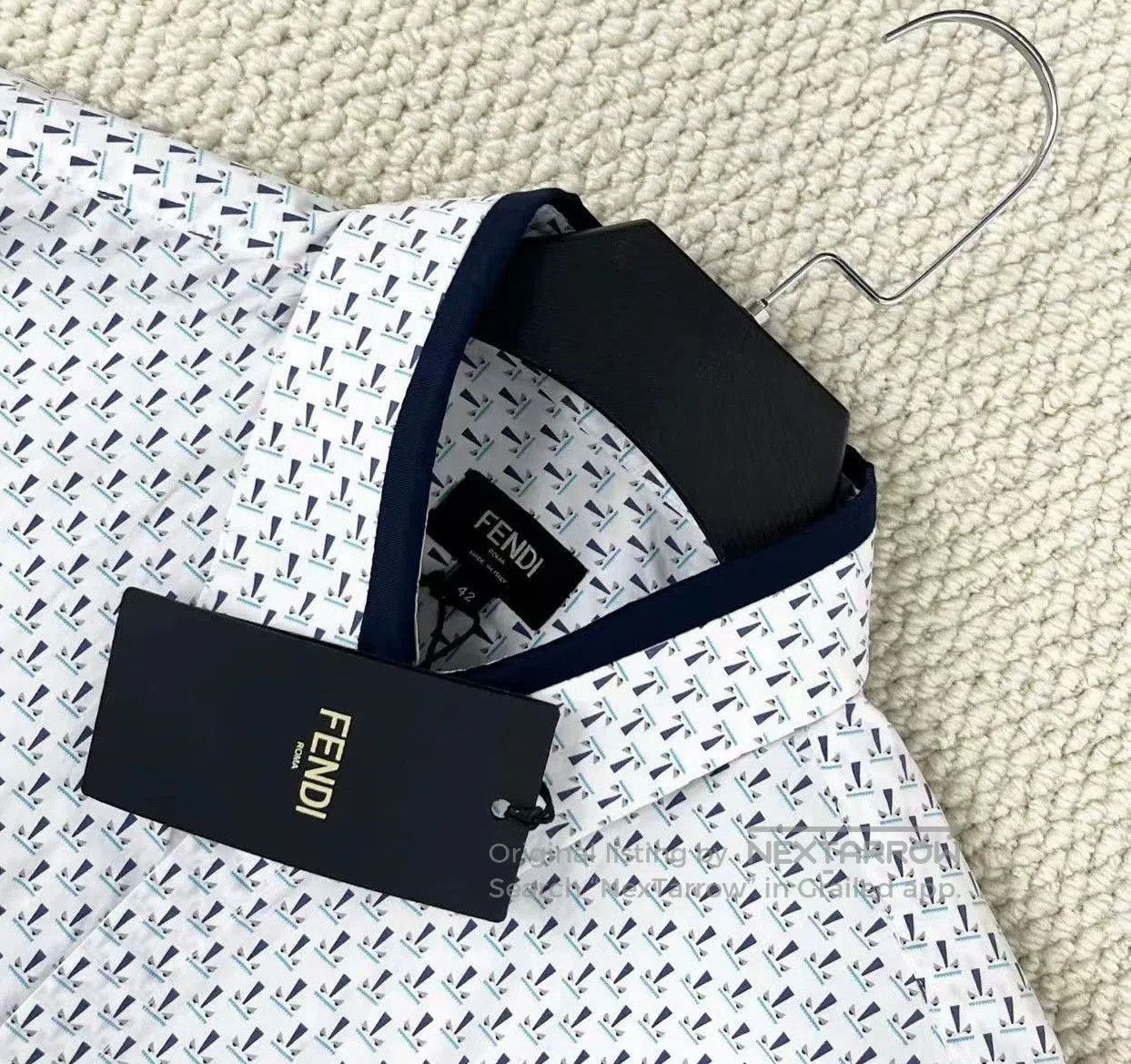 Fendi Fendi Logo. Size US L / EU 52-54 / 3 - 3 Thumbnail