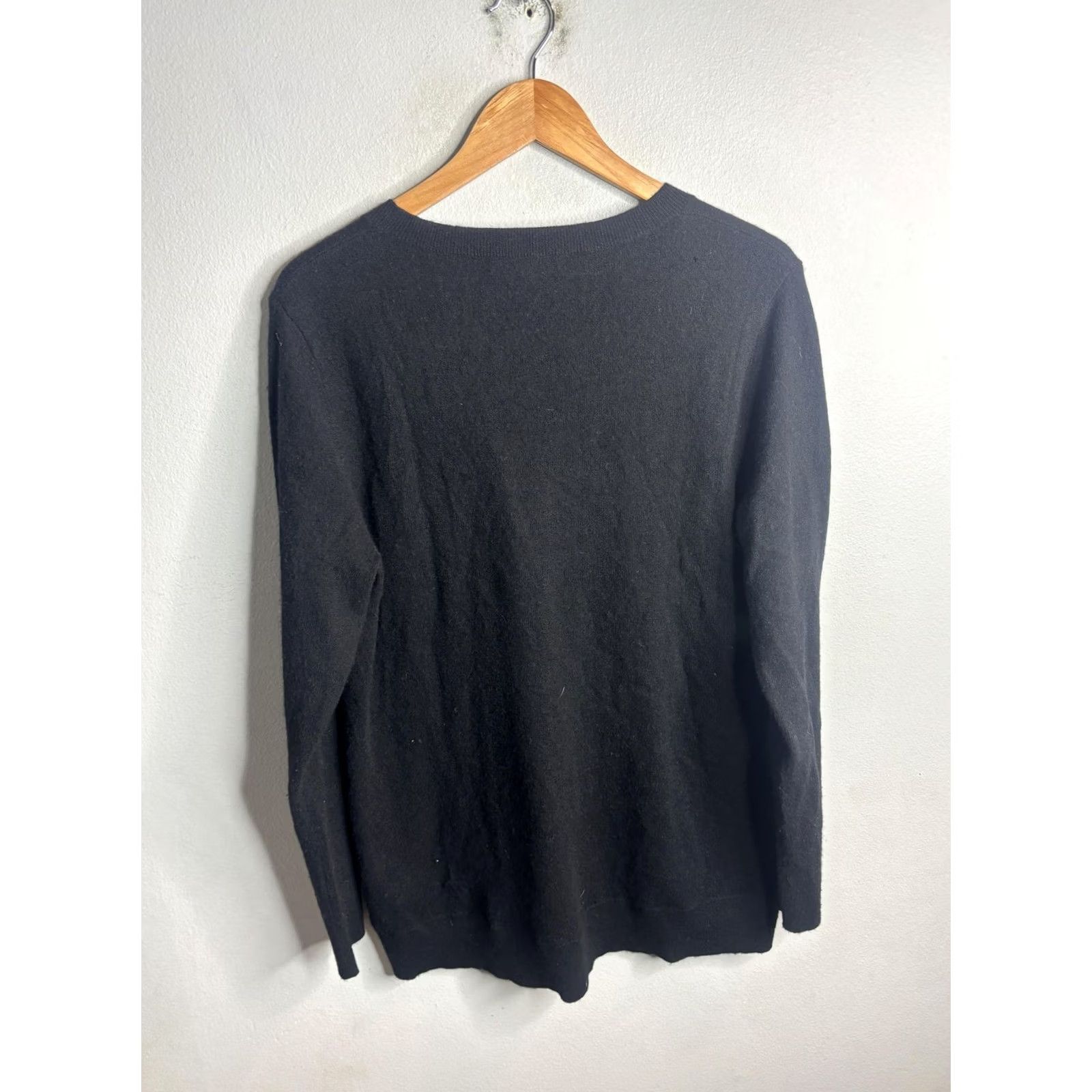 Neiman Marcus Neiman Marcus Sweater Mens XL Black Cashmere Crewneck Pullover Knit Soft Classic Size US XL / EU 56 / 4 - 4 Thumbnail