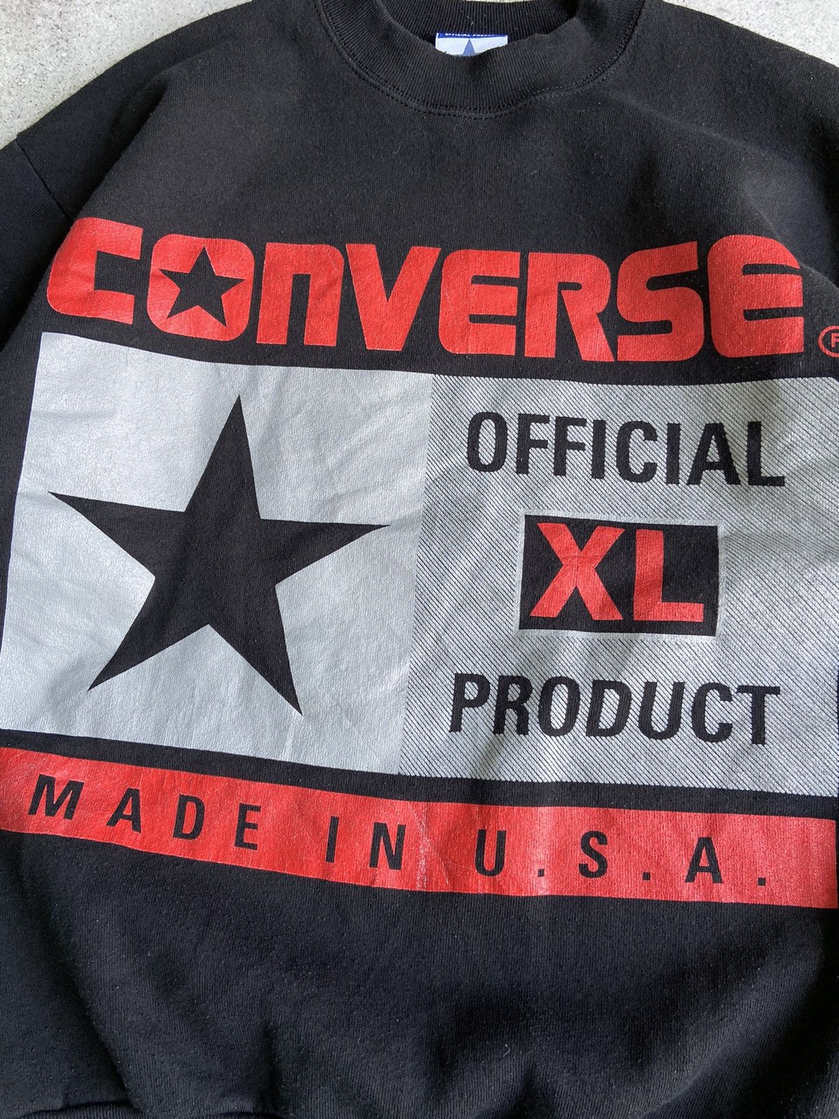 Converse × Vintage Vintage 80's CONVERSE OFFICIAL PRODUCT Sweatshirt Size US M / EU 48-50 / 2 - 3 Thumbnail