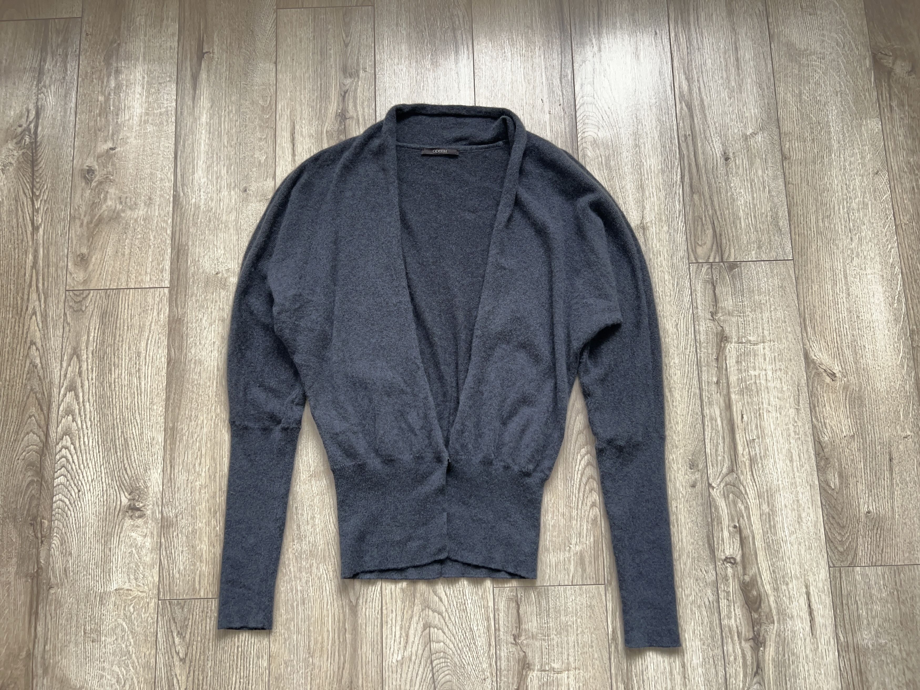 Designer ODEEH One Button Gray Sweater Long Sleeve Size DE 36 / S Size M / US 6-8 / IT 42-44 - 1 Thumbnail