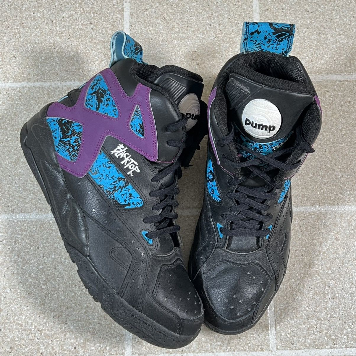 Reebok Reebok Blacktop Battleground Pump Black/Purple Size 7 Size US 7 / EU 40 - 1 Thumbnail
