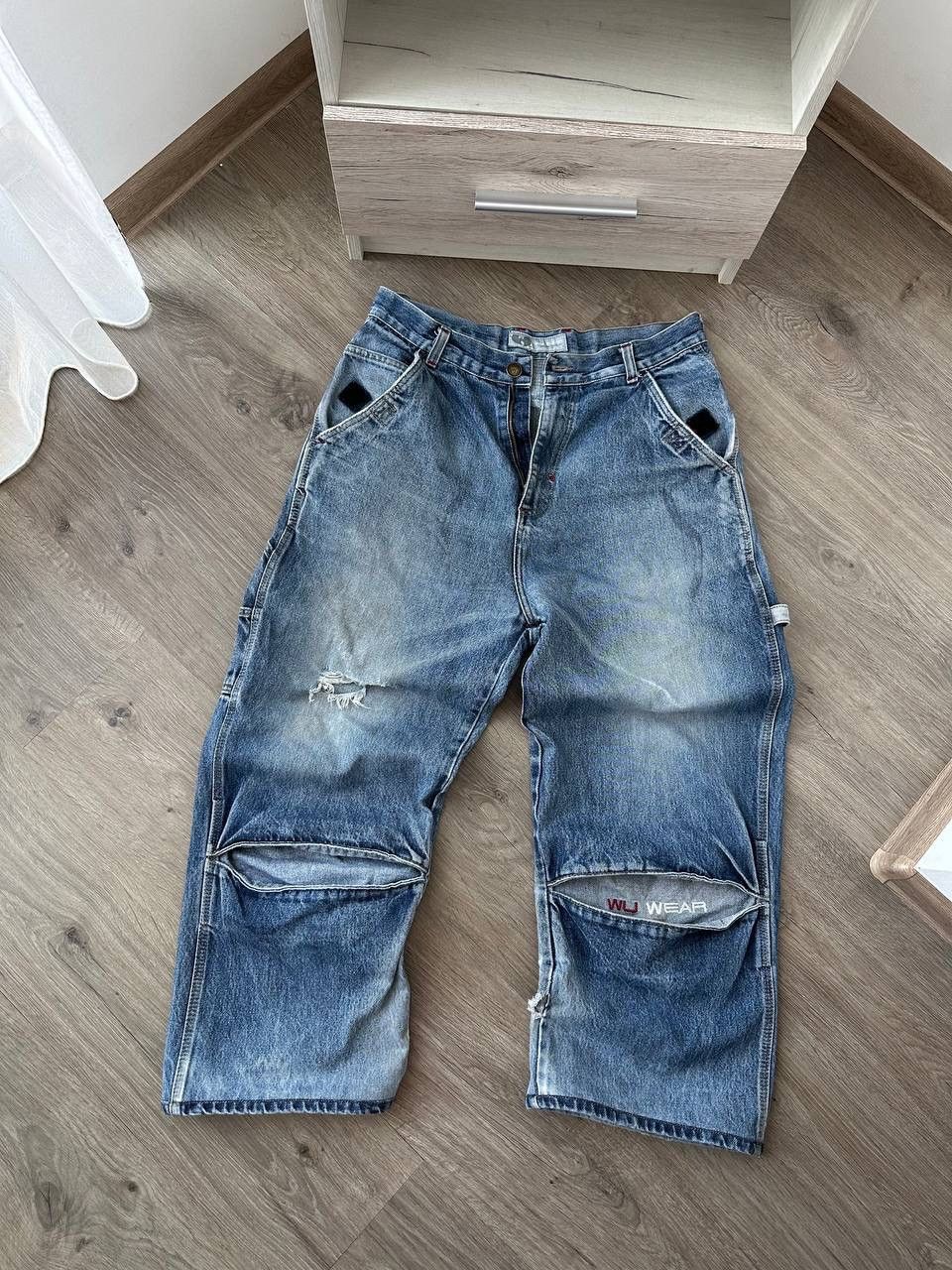 Japanese Brand × Vintage × Wu-Tang Clan Vintage Wu-Wear Denim Wu-Tang Baggy Japanese Pants Size US 32 / EU 48 - 12 Thumbnail