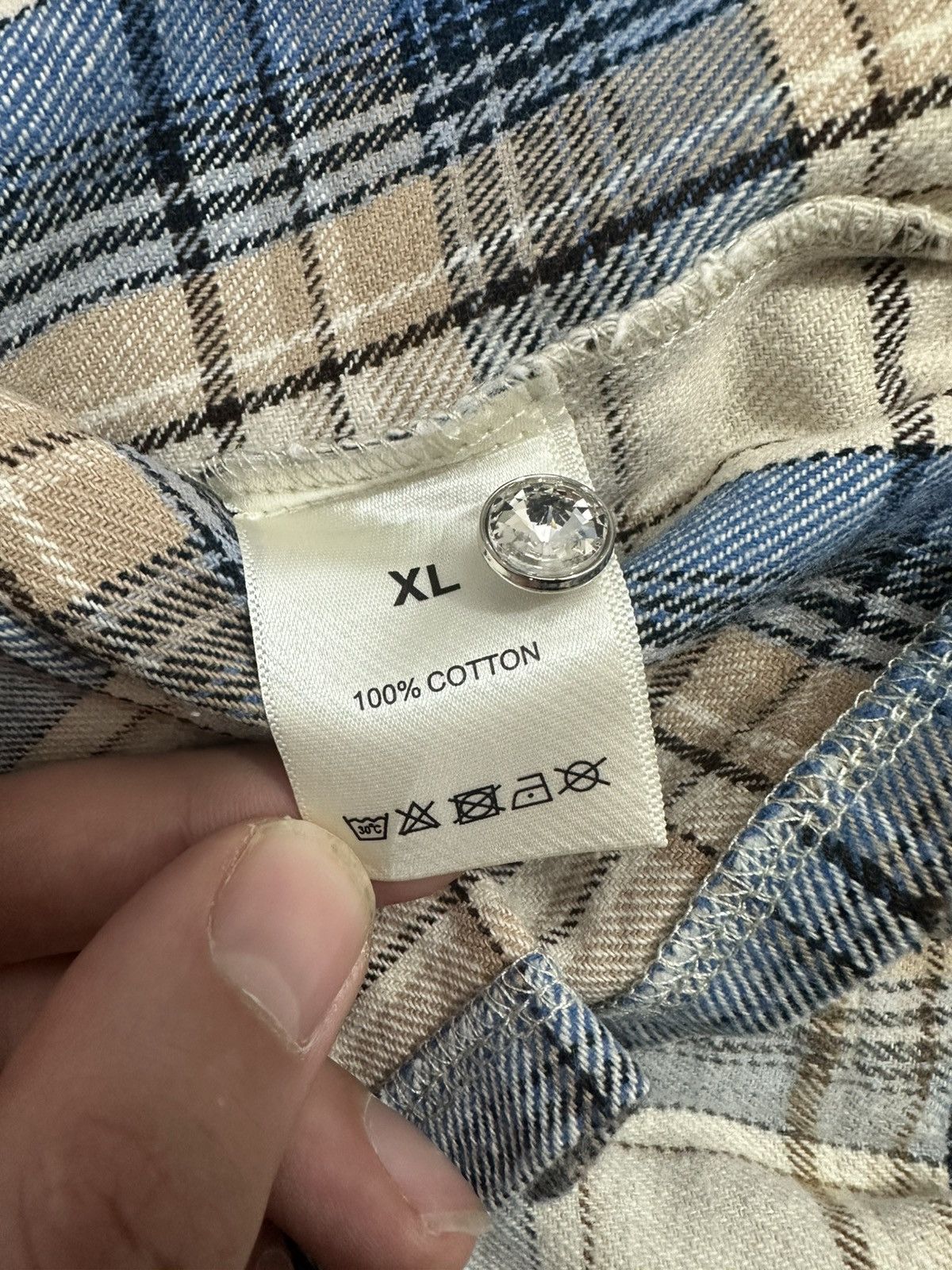 Vale Vale Crystals Flannel Size US XL / EU 56 / 4 - 5 Thumbnail