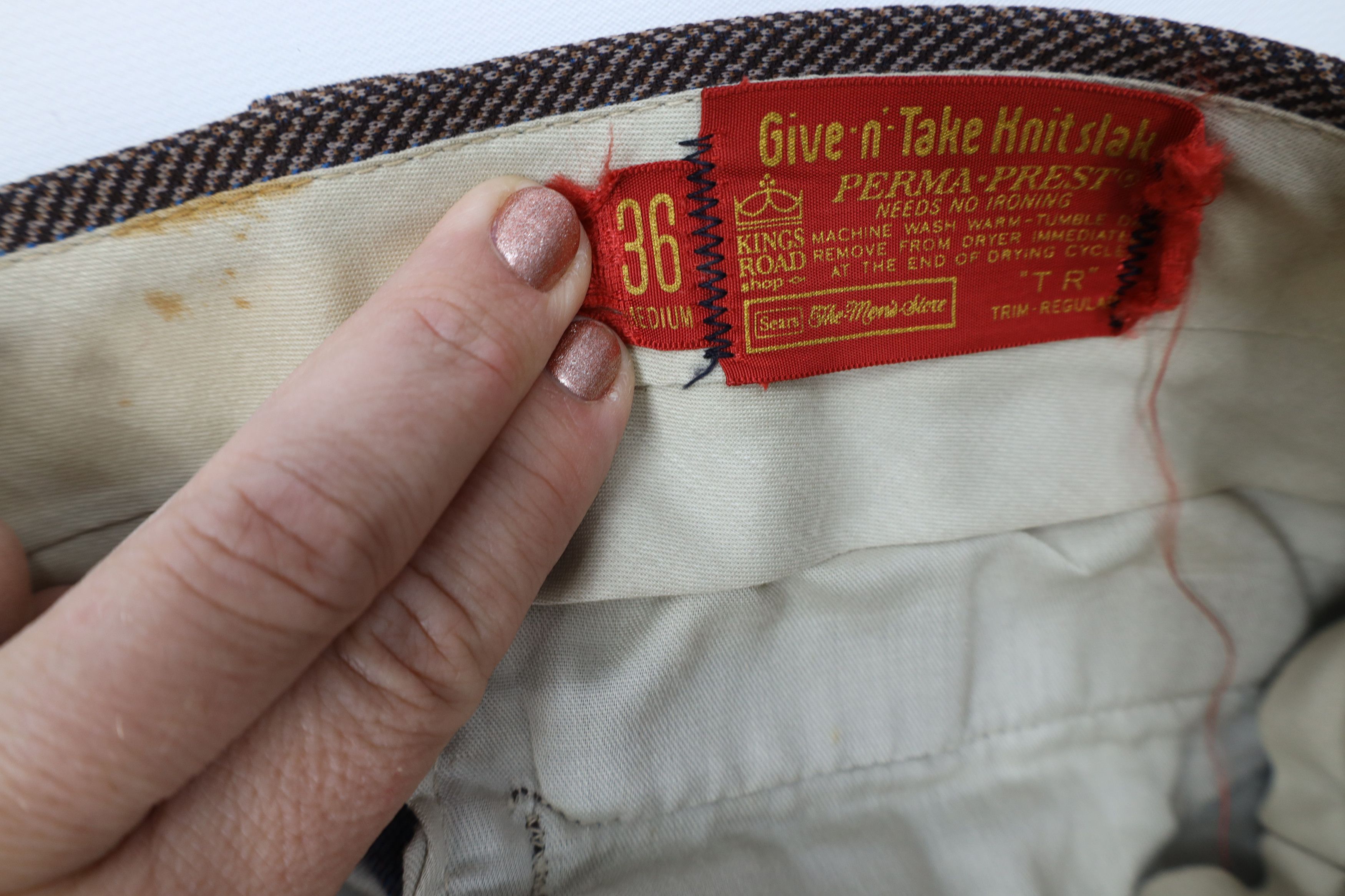 Vintage Vintage 60s 70s Streetwear Knit Bell Bottoms Chino Pants USA Size US 36 / EU 52 - 10 Thumbnail
