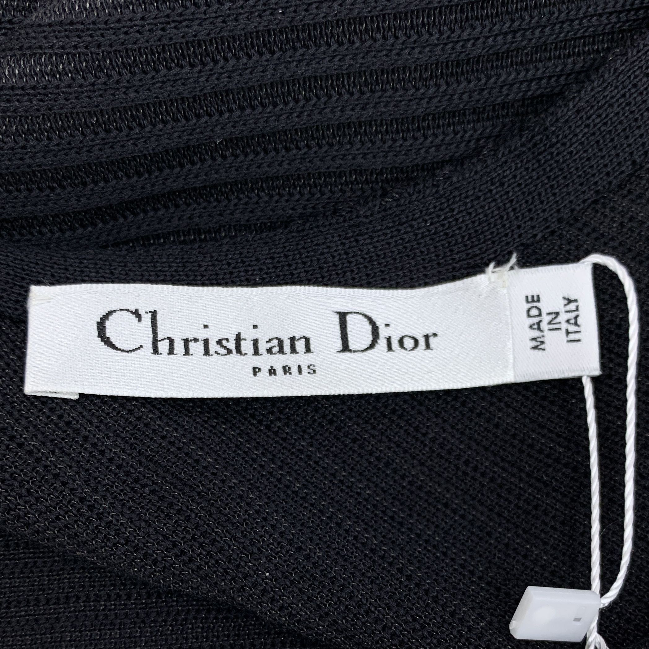 Dior Dior Dress Silk V-Neck Black (Size XS) Size XS / US 0-2 / IT 36-38 - 2 Thumbnail