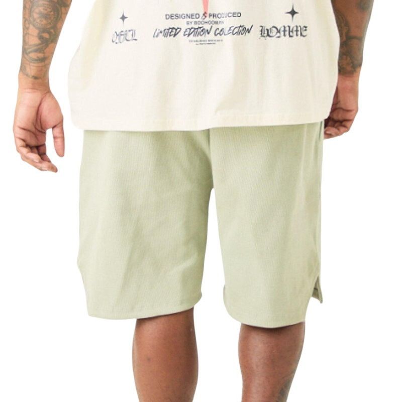 Boohoo Boohoo Man Plus Volly Short Length Heavy Weight Ribbed Short Size US 44 / EU 60 - 2 Thumbnail
