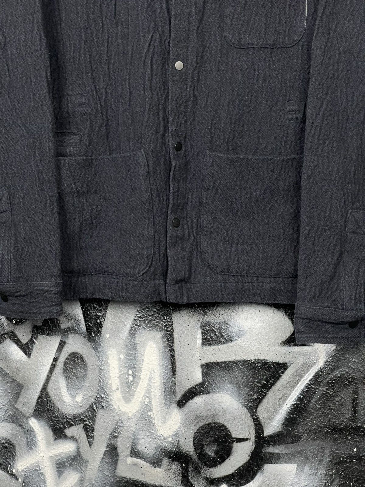 Folk Folk Assembly In Navy Texture Overshirt Jacket Men’s Size 2 Size US M / EU 48-50 / 2 - 7 Thumbnail