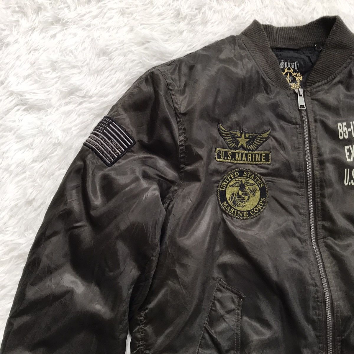 Japanese Brand Spinalh bomber style jacket military Size US M / EU 48-50 / 2 - 2 Thumbnail