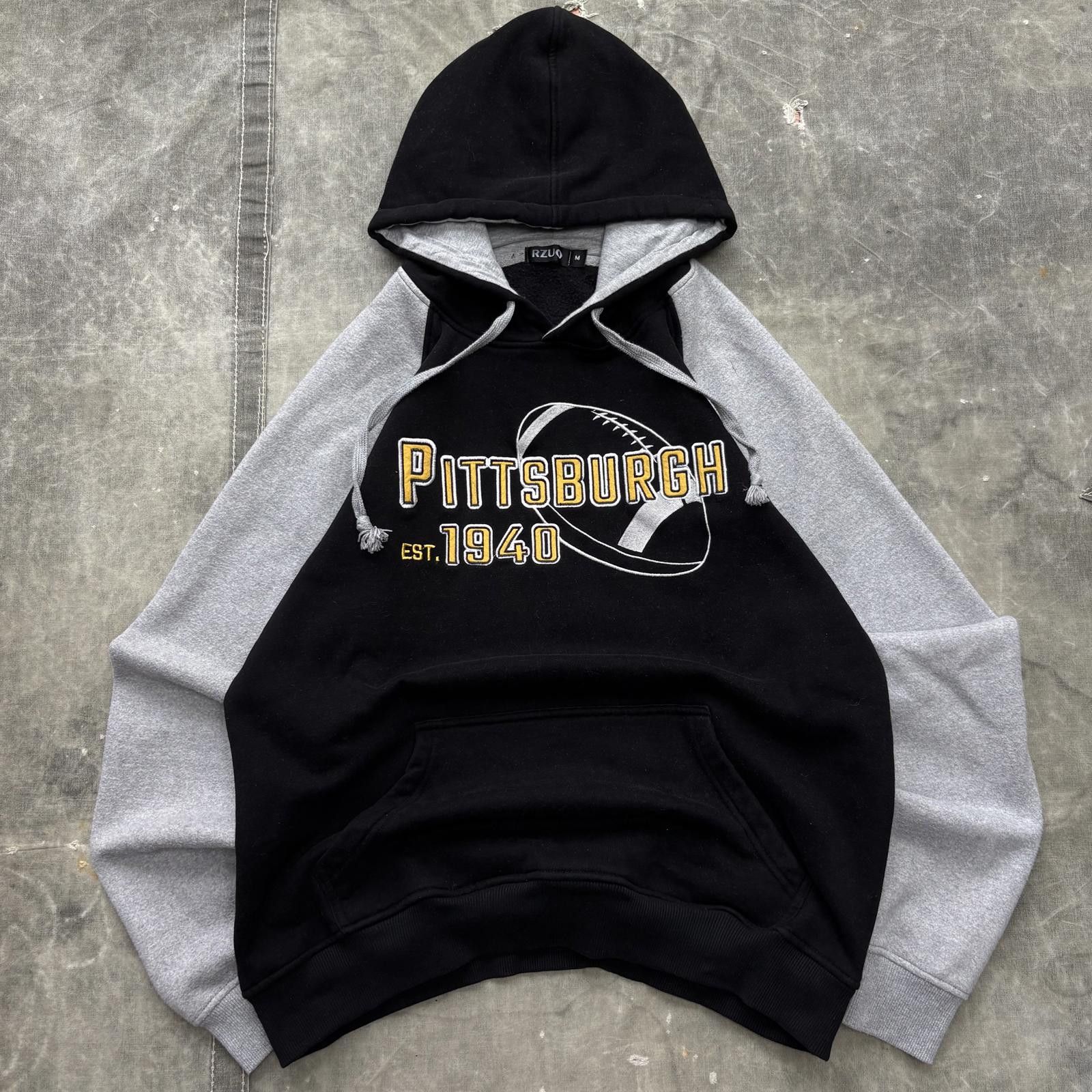 NFL Vintage Y2K Pittsburgh Steelers NFL Embroidered Sport Hoodie Size US L / EU 52-54 / 3 - 1 Thumbnail