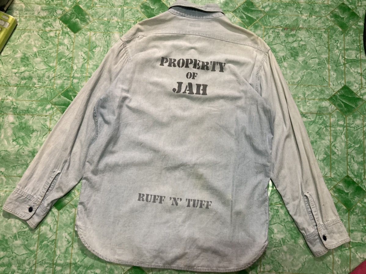 Designer × Vintage Vintage Chambray Ruff N Tuff Shirt Property Of Jah Size US L / EU 52-54 / 3 - 2 Thumbnail