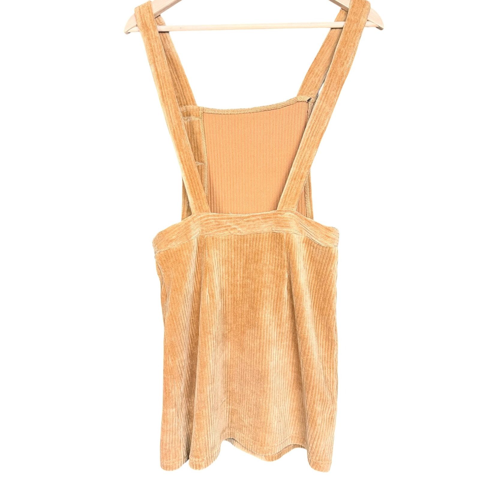 Topshop Topshop Womens US 4 Brown Corduroy Button Side Overall Dress Size S / US 4 / IT 40 - 2 Thumbnail