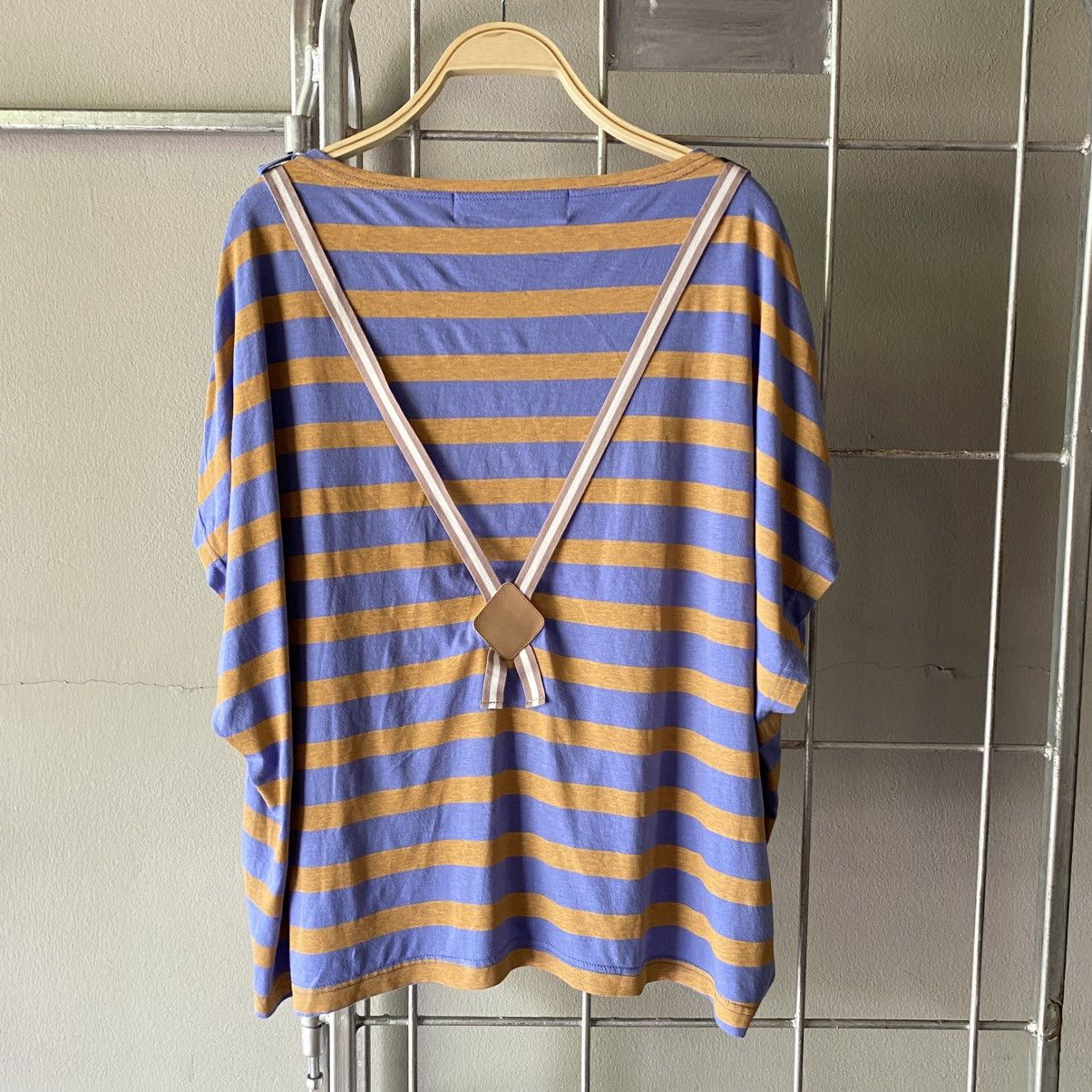 mercibeaucoup Mercibeaucoup, Purple & Yellow Striped Top by Merii Size L / US 10 / IT 46 - 6 Thumbnail