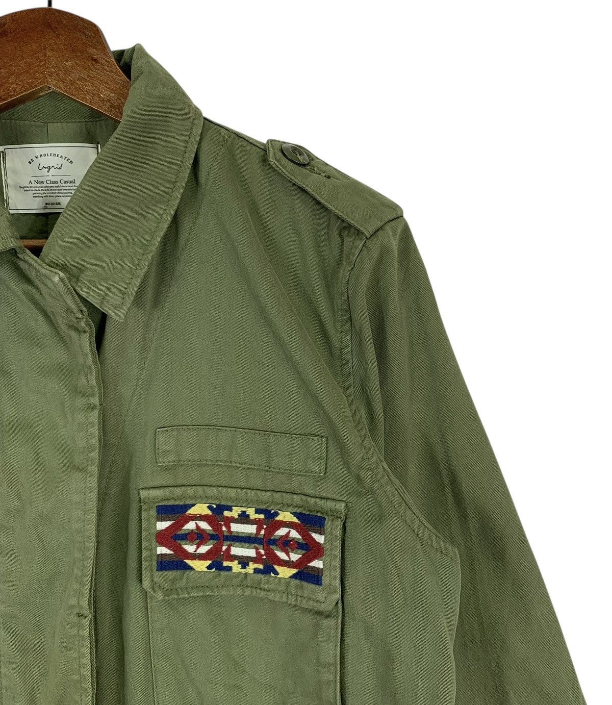 Native Green military Tribal Aztec Embroidered Logo Shirts Size US M / EU 48-50 / 2 - 9 Thumbnail