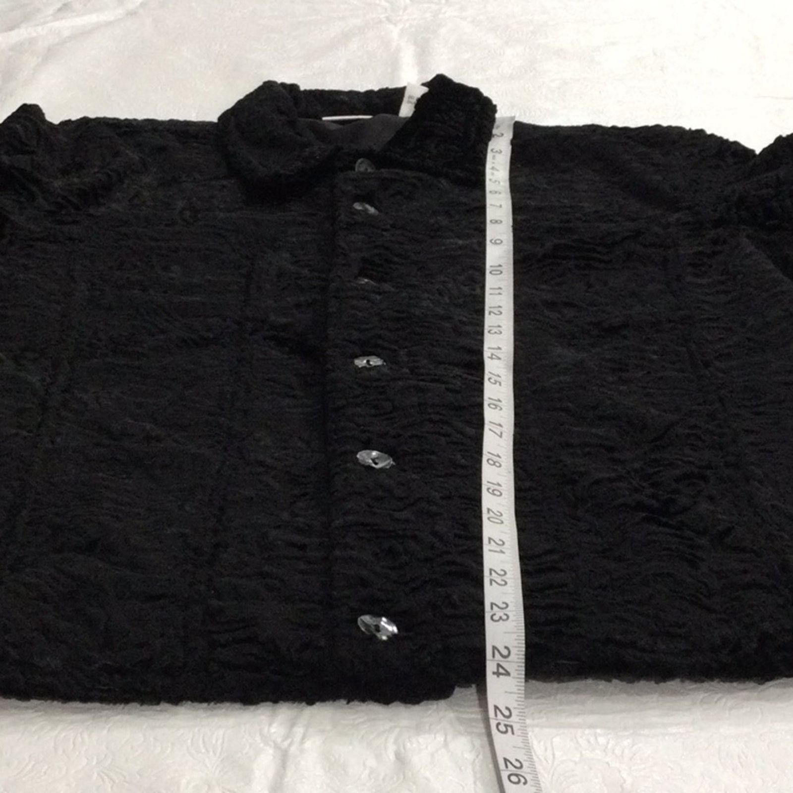 Chicos Chico's Design Vintage Black Velour Jacket Size 2/L/12 Size L / US 10 / IT 46 - 15 Thumbnail
