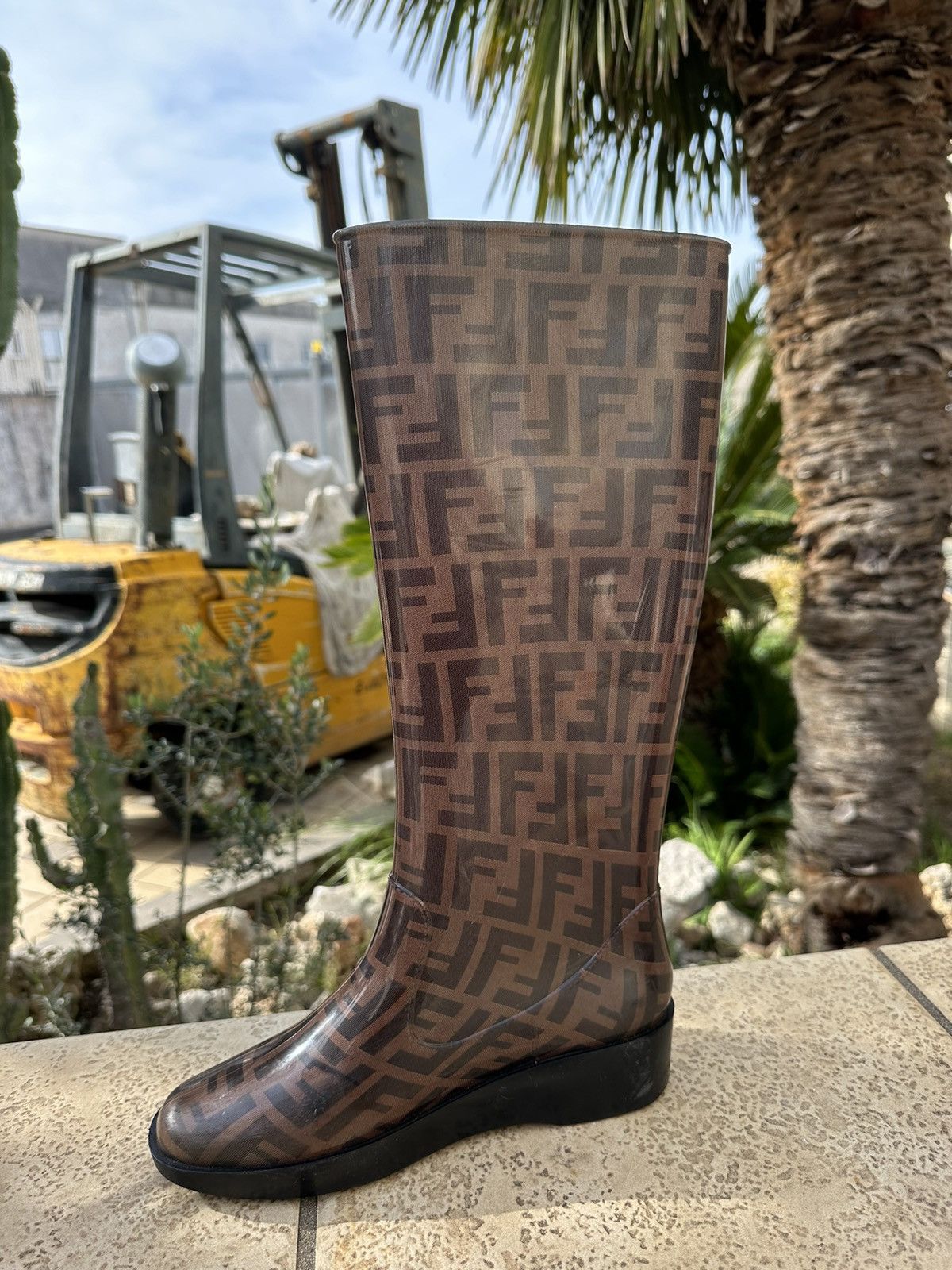 Fendi Fendi Monogram Rain Boots 37 size Size US 7 / IT 37 - 7 Thumbnail