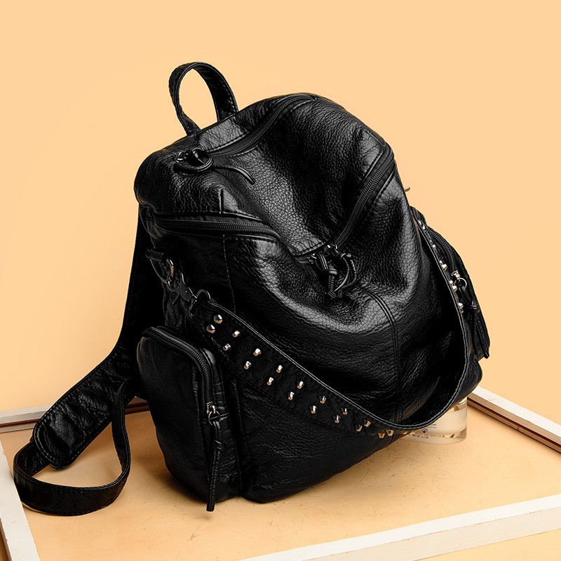 Japanese Brand Soft Leather Lappy Backpack Size ONE SIZE - 5 Thumbnail