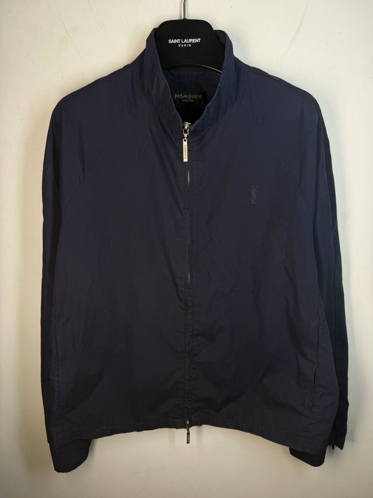 Yves Saint Laurent Spring YSL Jacket Dark Navy Classic Vintage Bomber Size US M / EU 48-50 / 2 - 4 Thumbnail