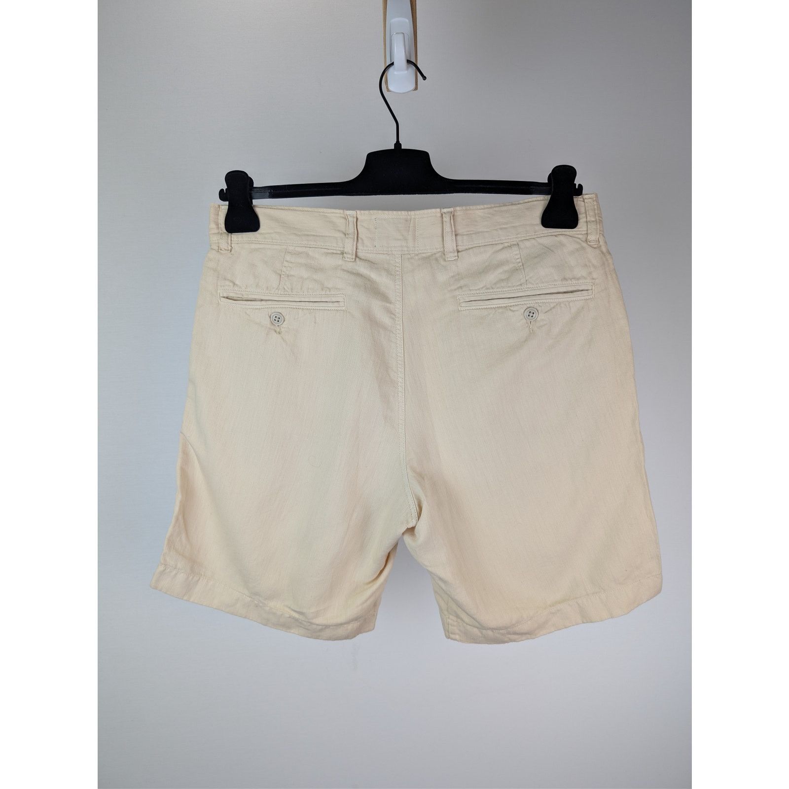 Todd Snyder o1rshd1 CC20 Cotton-Linen Chino Shorts in Light Beige/Cream Size US 32 / EU 48 - 9 Thumbnail