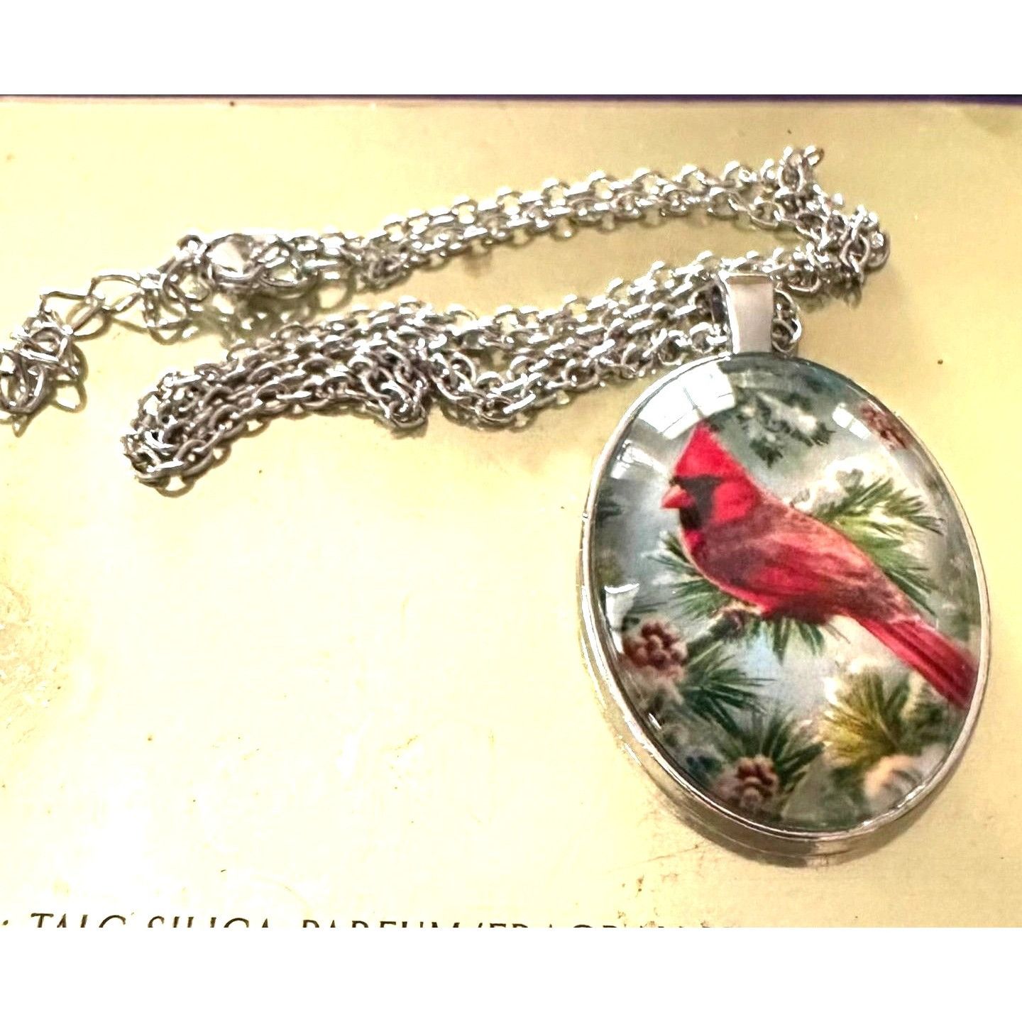 Handmade Cardinal Necklace New 18 in Chain Loved One Anniversary Size ONE SIZE - 5 Thumbnail