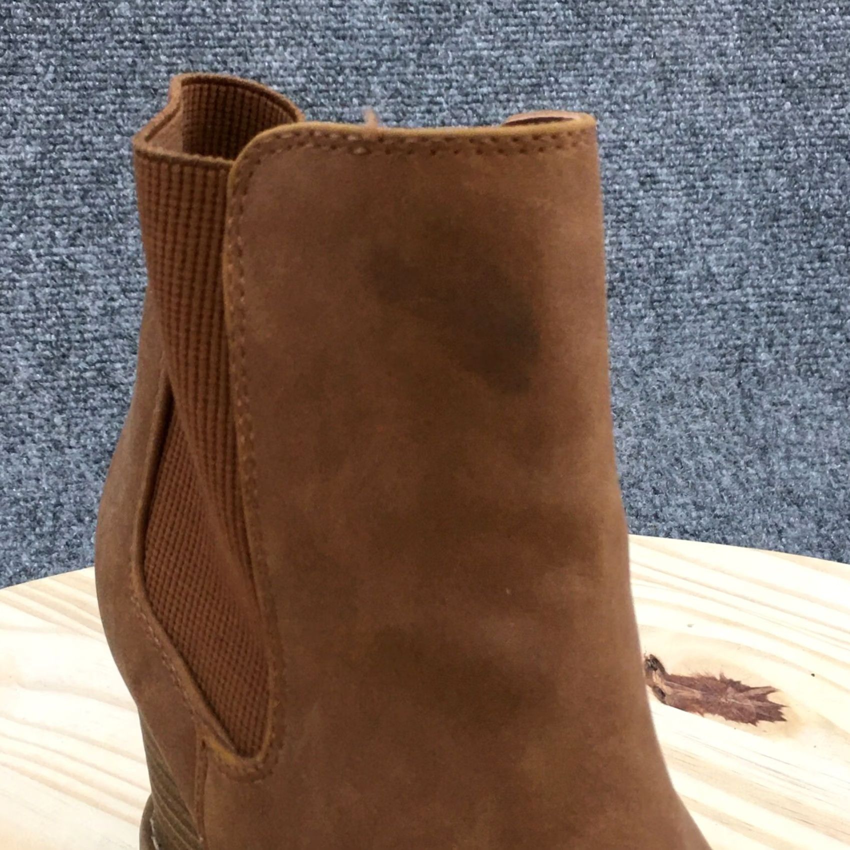 Vintage Universal Thread Chelsea Boots Womens 9 Brown Linda Leather Wedge Pull On Casual Size US 9 / IT 39 - 6 Thumbnail