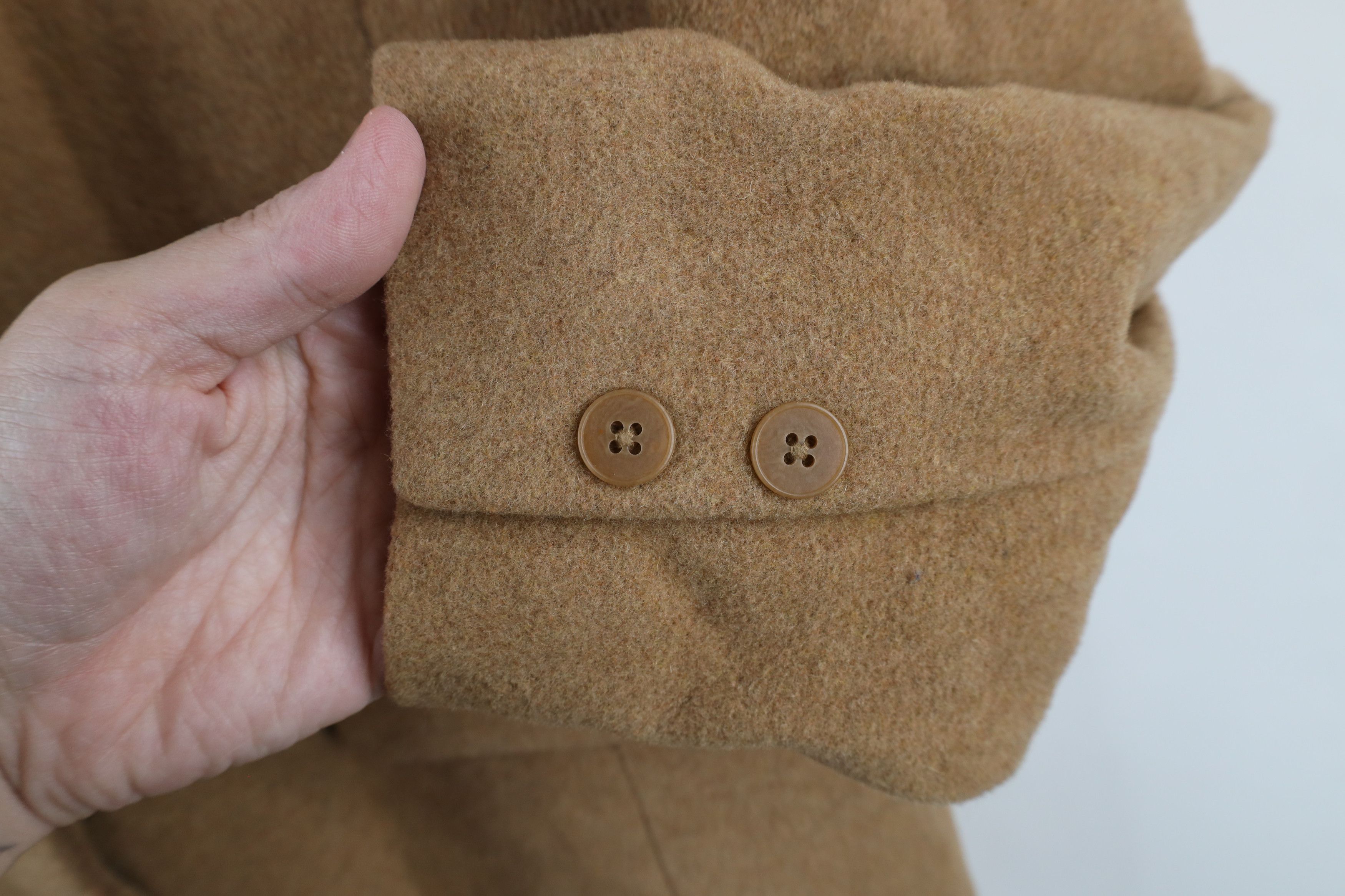 Gap × Vintage Vintage Y2K 2000 Gap Cashmere Blend Overcoat Jacket Beige Size L / US 10 / IT 46 - 8 Thumbnail