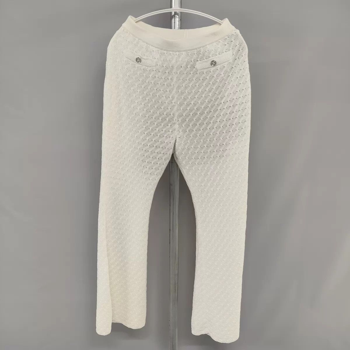 Chanel Chanel White Lace Cotton Pants 36 SS Versatile Size 26" / US 2 / IT 38 - 1 Thumbnail
