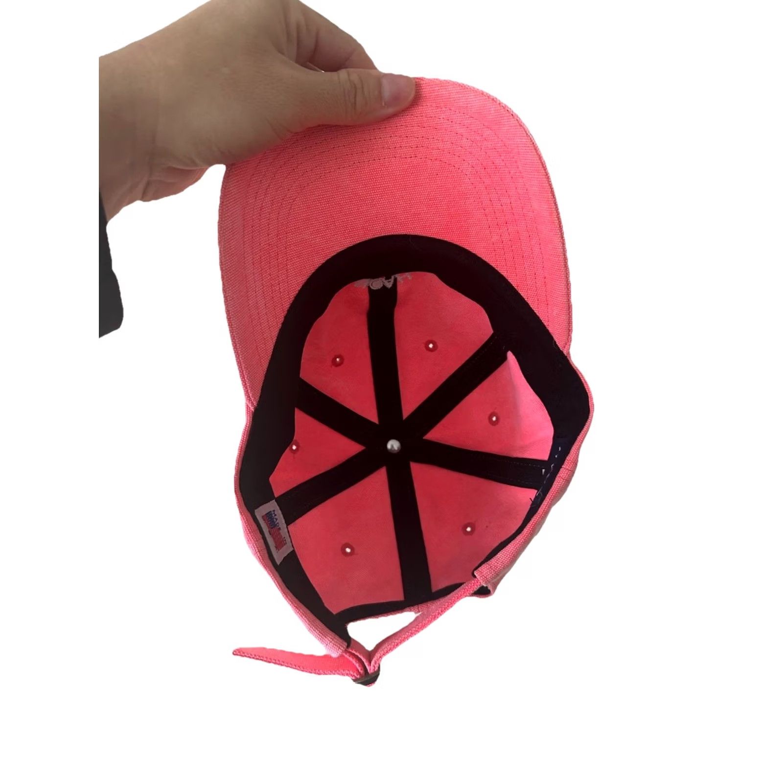 Noah NOAH Core Logo 6-Panel Cap Pink Canvas Hat Cap RARE NWOT Men Baseball Cap Adjustable One Size Cotton Canvas Brand Noah Cap Size ONE SIZE - 6 Thumbnail