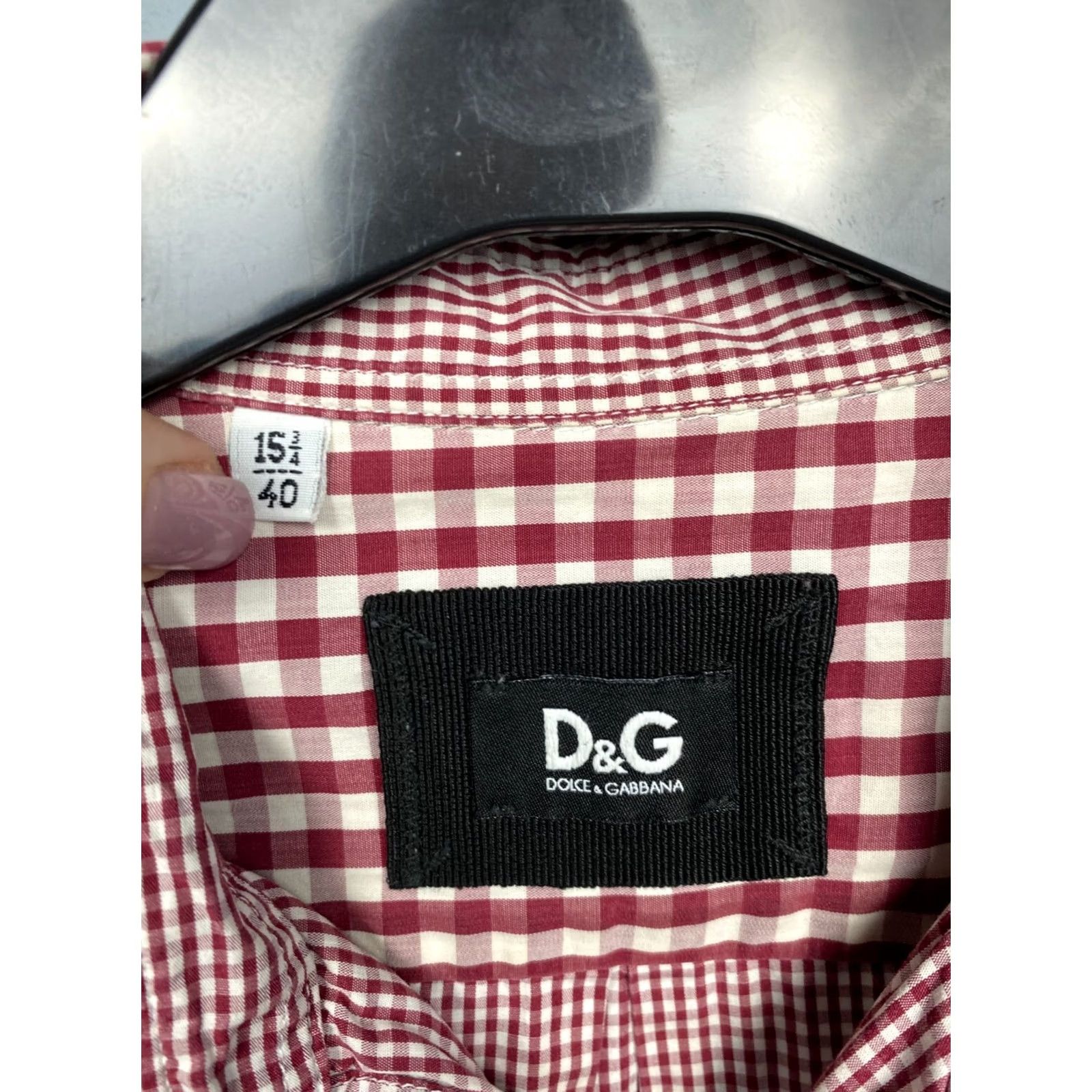 Dolce & Gabbana Dolce&Gabbana Mens Long Sleeve Check Shirt L Size US L / EU 52-54 / 3 - 3 Thumbnail